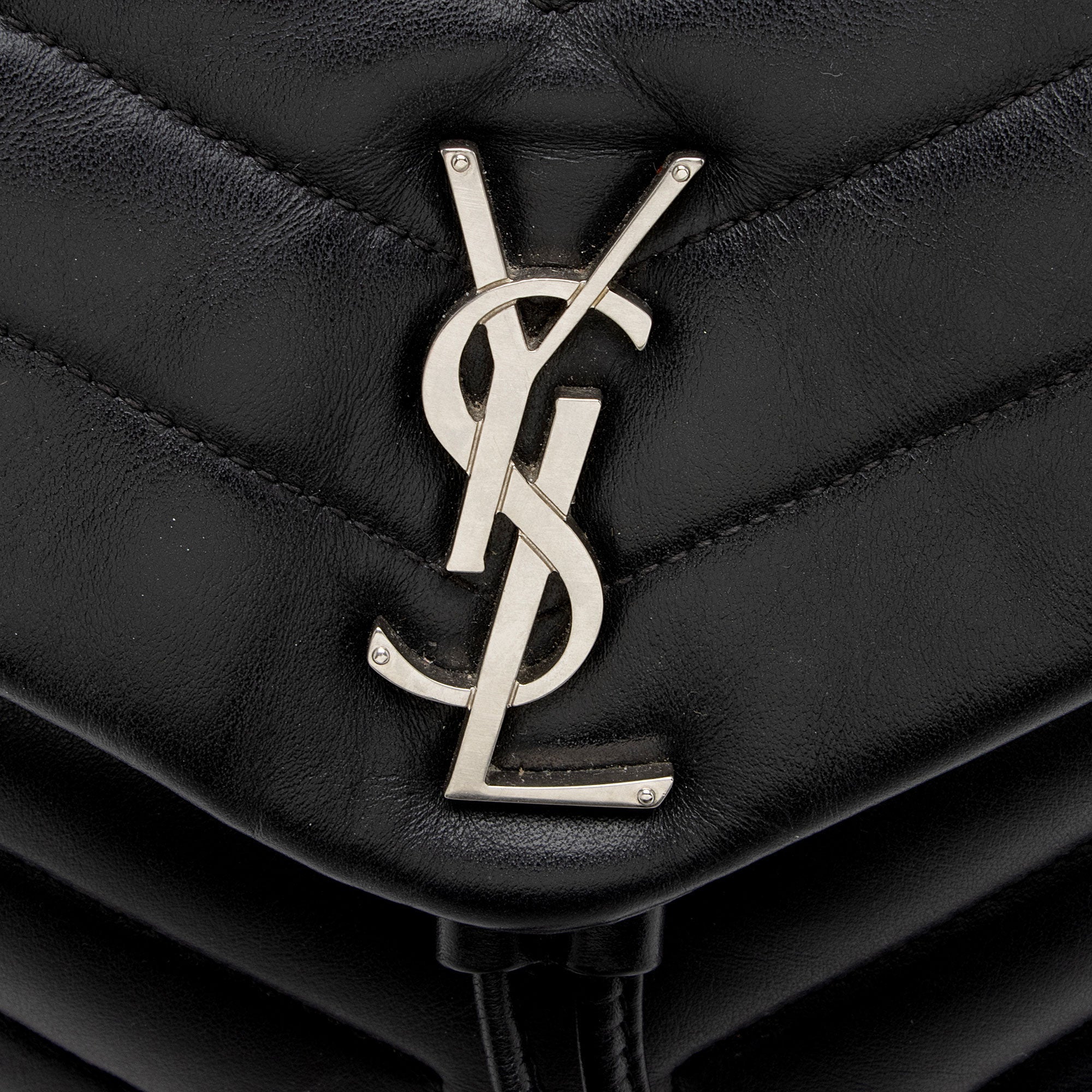 Saint Laurent Matelasse Calfskin Monogram LouLou Small Backpack (SHF-HvZDX3)