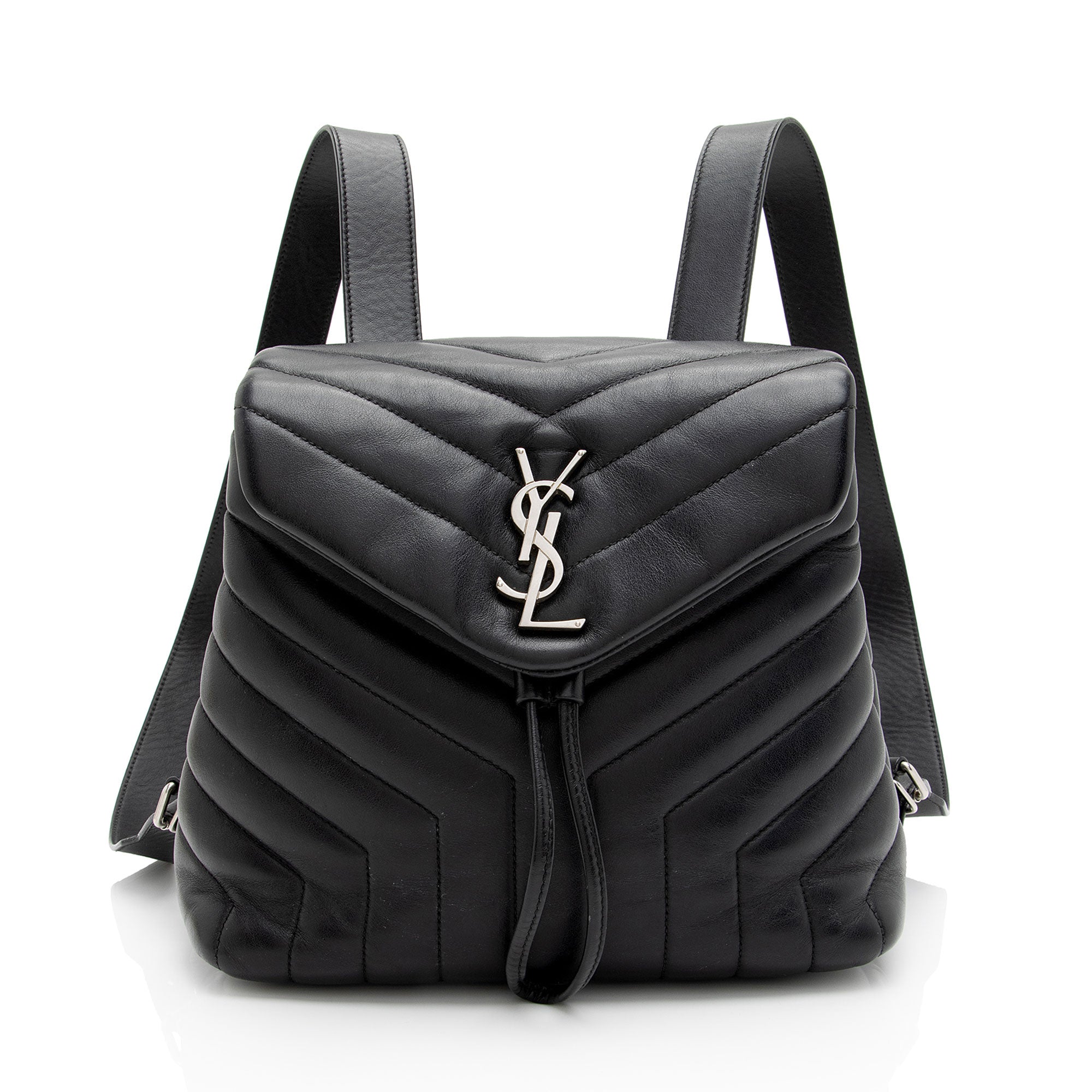 Saint Laurent Matelasse Calfskin Monogram LouLou Small Backpack (SHF-HvZDX3)