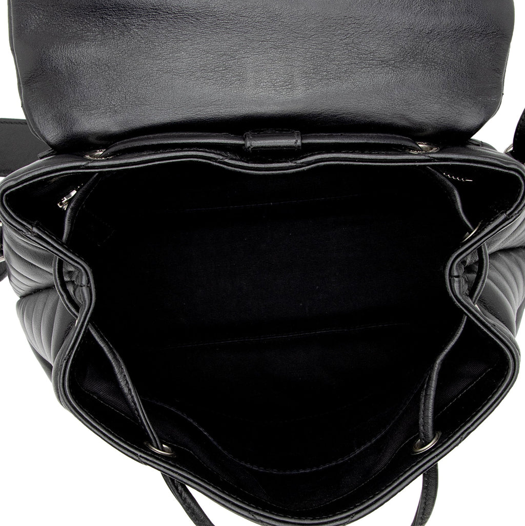 Saint Laurent Matelasse Calfskin Monogram LouLou Small Backpack (SHF-HvZDX3)
