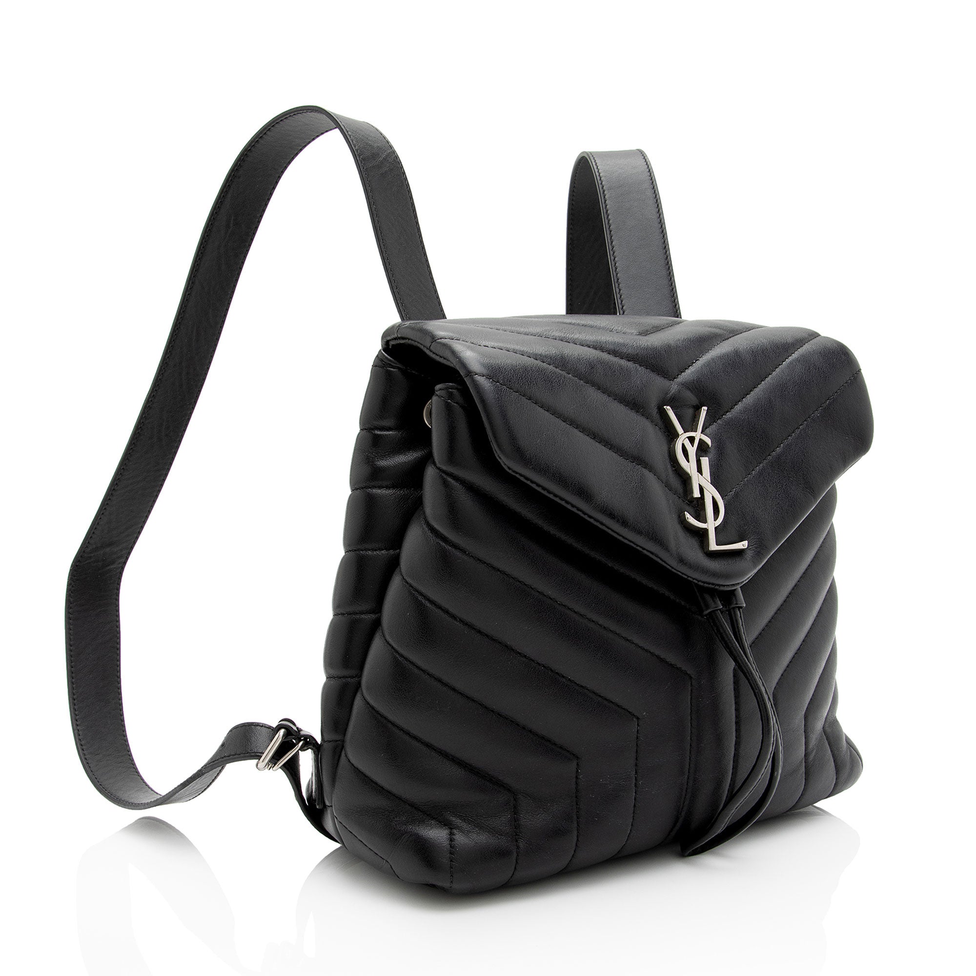 Saint Laurent Matelasse Calfskin Monogram LouLou Small Backpack (SHF-HvZDX3)