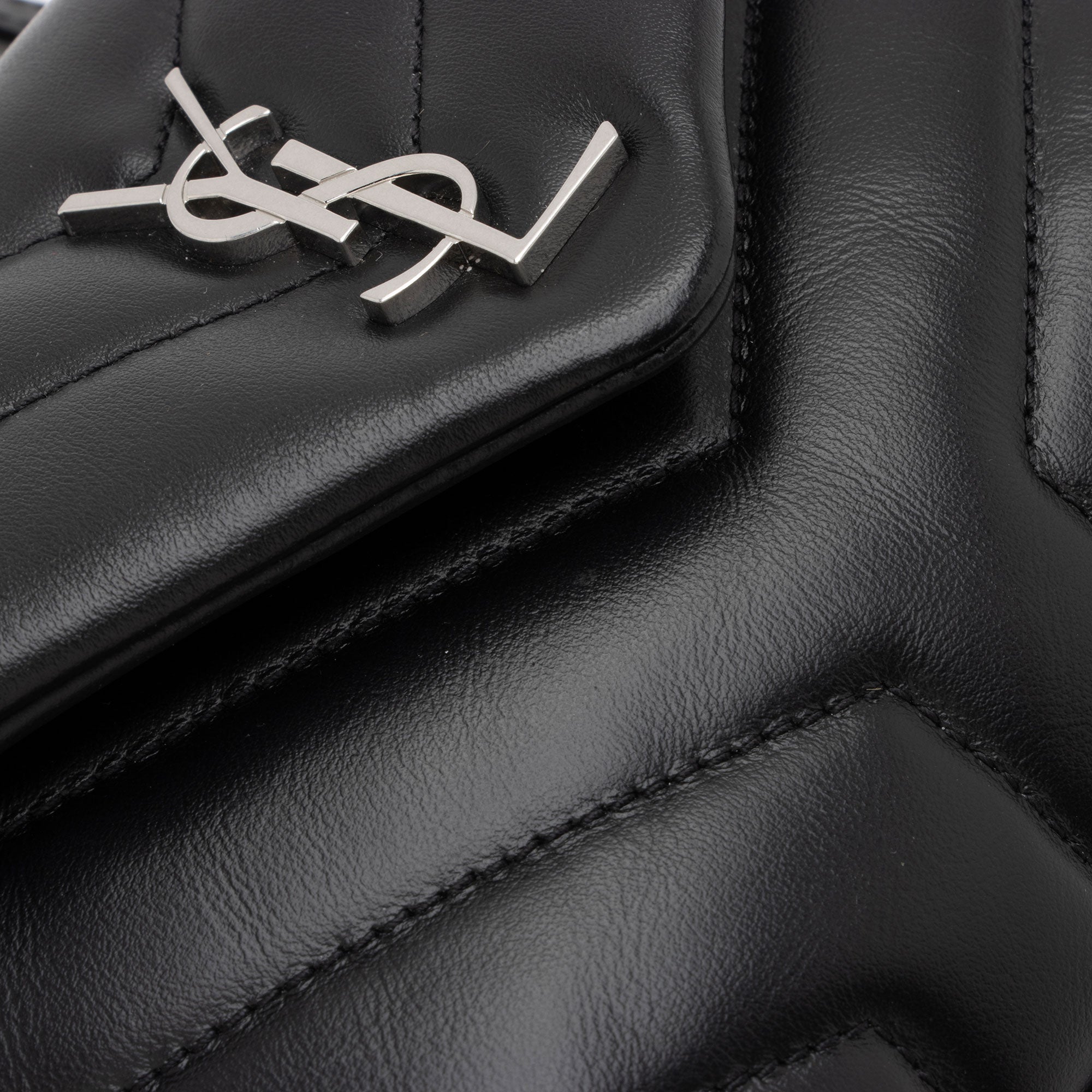 Saint Laurent Matelasse Calfskin Monogram LouLou Toy Crossbody Bag (SHF-tGwfOp)