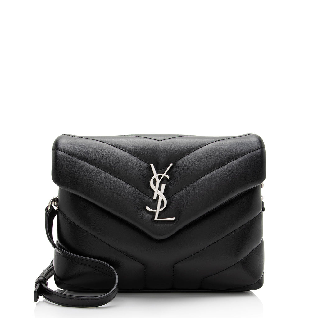 Saint Laurent Matelasse Calfskin Monogram LouLou Toy Crossbody Bag (SHF-tGwfOp)
