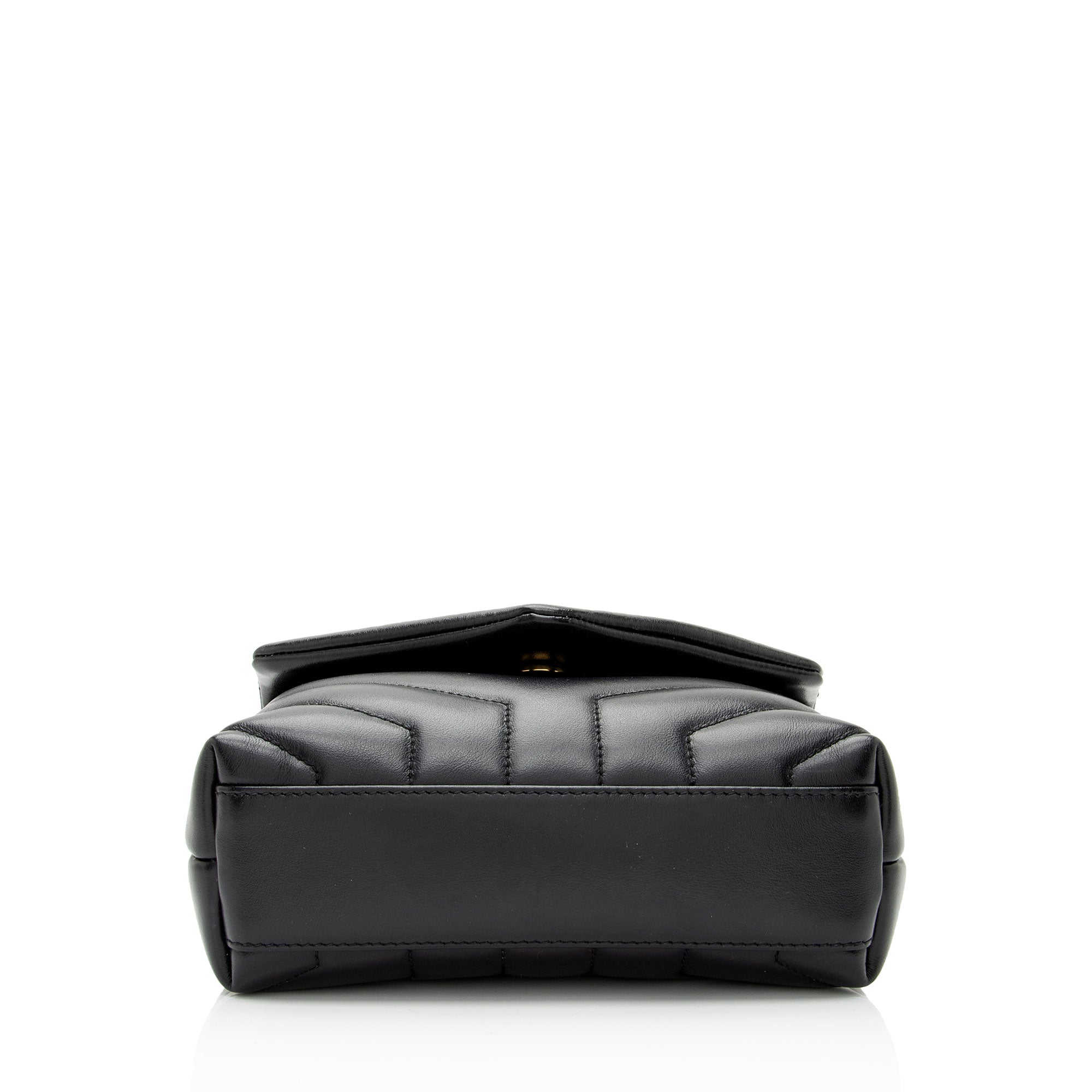 Saint Laurent Matelasse Calfskin Monogram LouLou Toy Crossbody Bag (SHF-8TLGZ0)