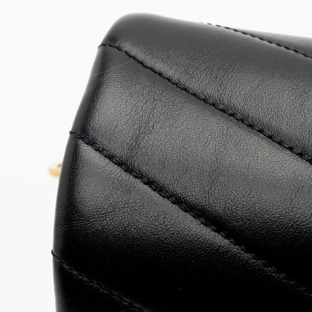 Saint Laurent Matelasse Calfskin Monogram LouLou Toy Crossbody Bag (SHF-8TLGZ0)