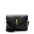Saint Laurent Matelasse Calfskin Monogram LouLou Toy Crossbody Bag (SHF-8TLGZ0)