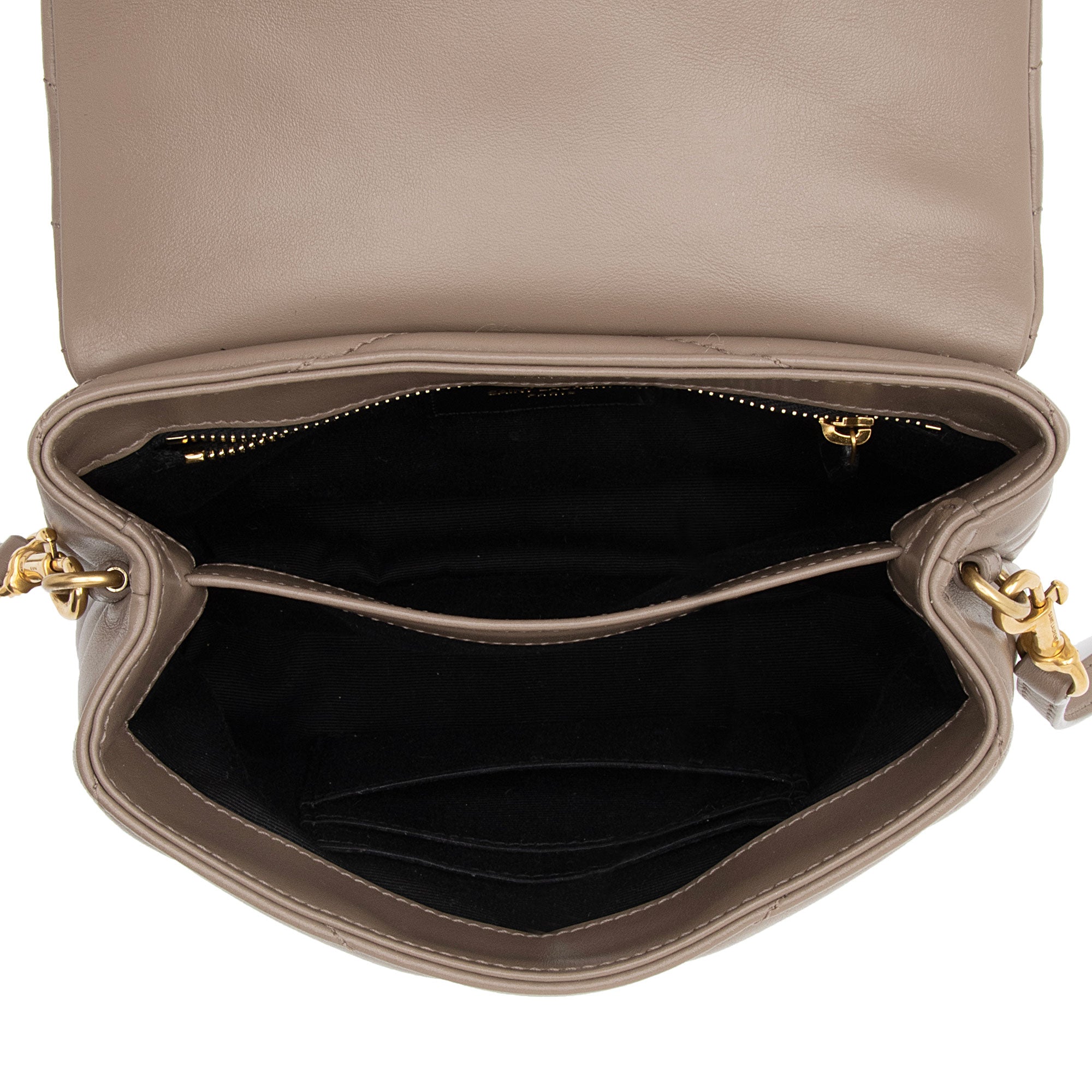 Saint Laurent Matelasse Calfskin Monogram LouLou Toy Crossbody Bag (SHF-IxNLUP)