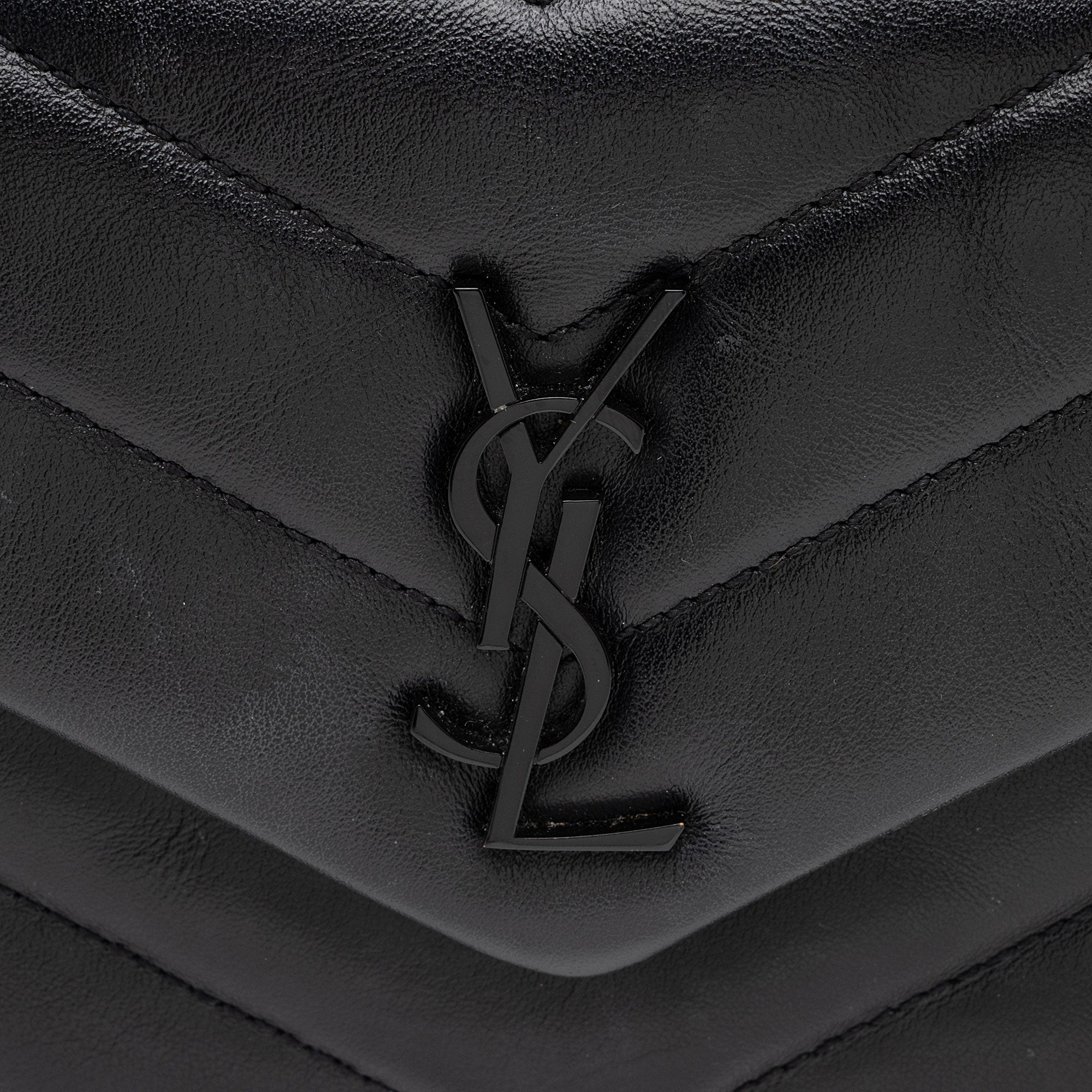 Saint Laurent Matelasse Calfskin Monogram LouLou Toy Crossbody Bag (SHF-mABiaH)