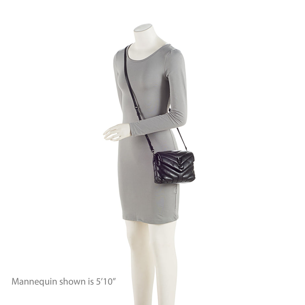 Saint Laurent Matelasse Calfskin Monogram LouLou Toy Crossbody Bag (SHF-mABiaH)