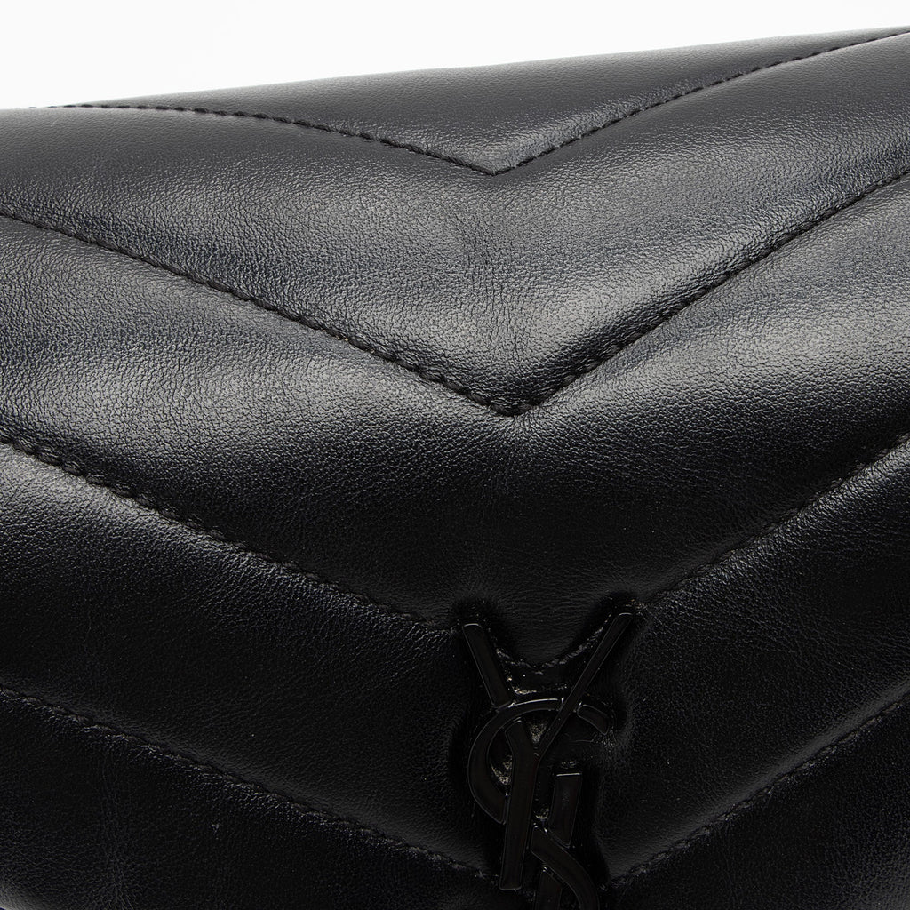 Saint Laurent Matelasse Calfskin Monogram LouLou Toy Crossbody Bag (SHF-l0zOOf)