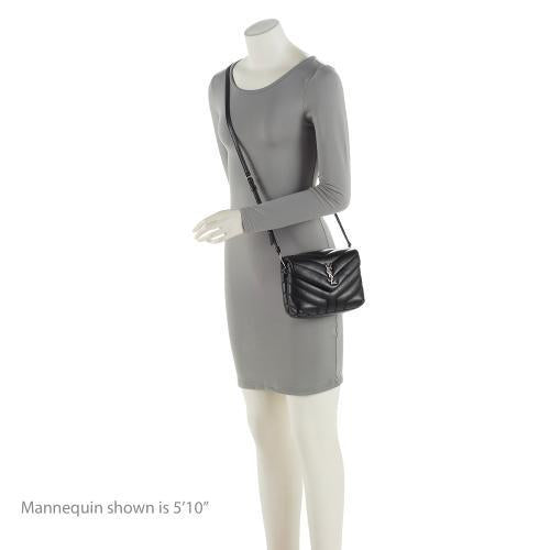 Saint Laurent Matelasse Calfskin Monogram LouLou Toy Crossbody Bag (SHF-6p3TFw)