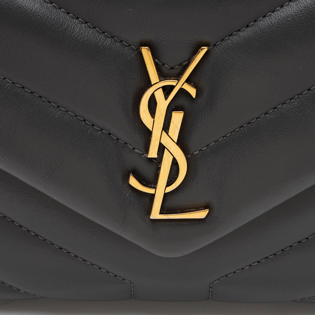 Saint Laurent Matelasse Calfskin Monogram LouLou Toy Crossbody Bag (SHF-P5Bzym)