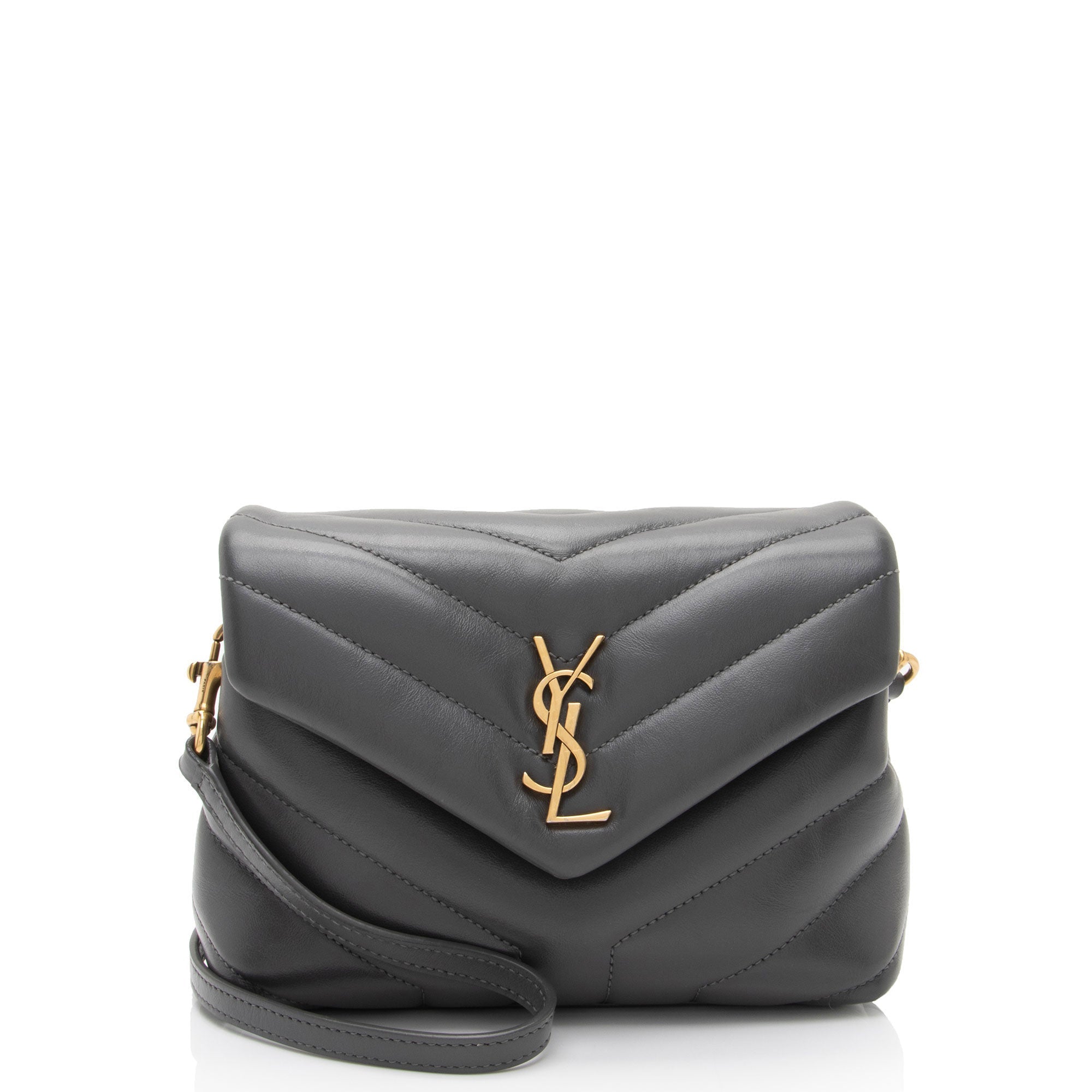 Saint Laurent Matelasse Calfskin Monogram LouLou Toy Crossbody Bag (SHF-P5Bzym)