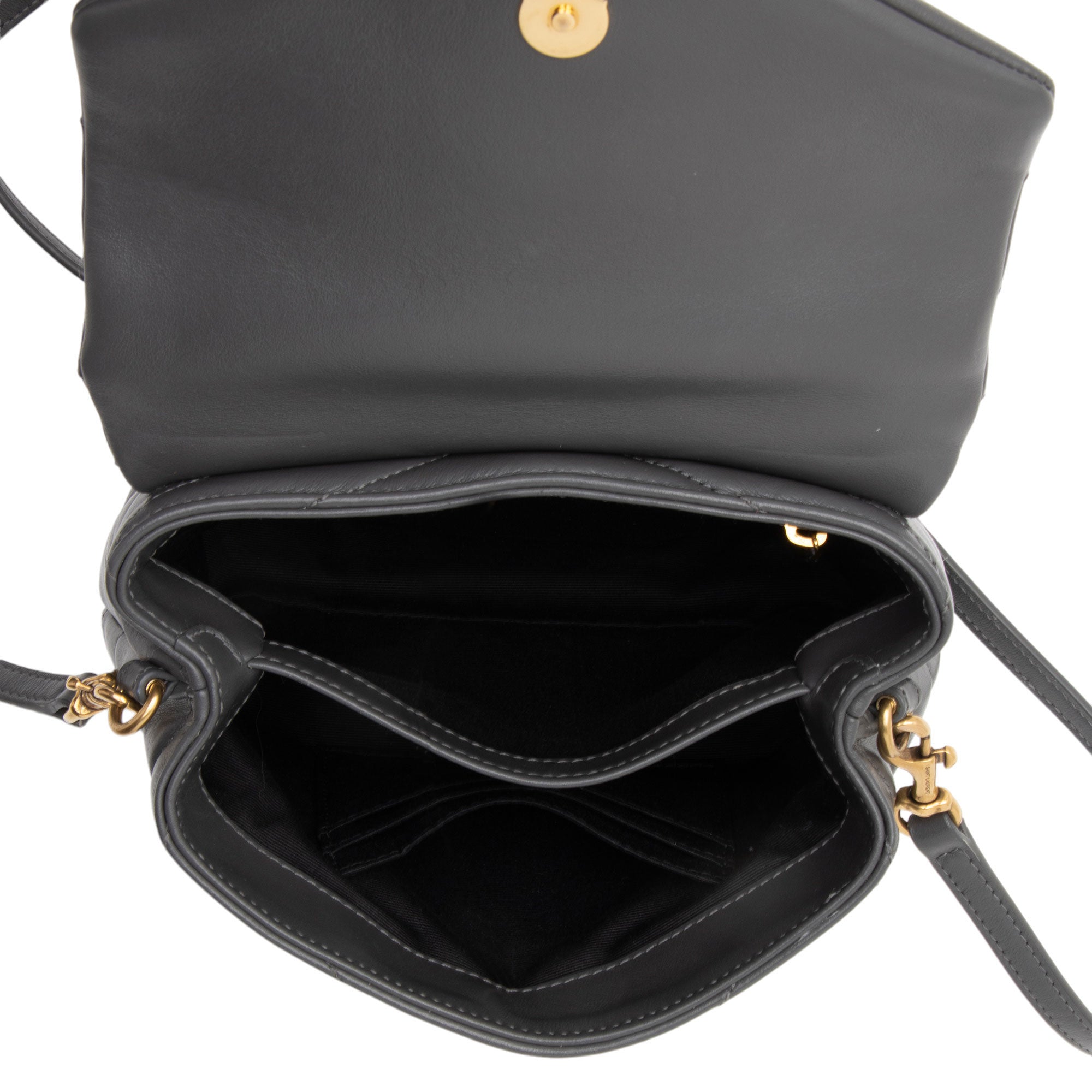Saint Laurent Matelasse Calfskin Monogram LouLou Toy Crossbody Bag (SHF-P5Bzym)