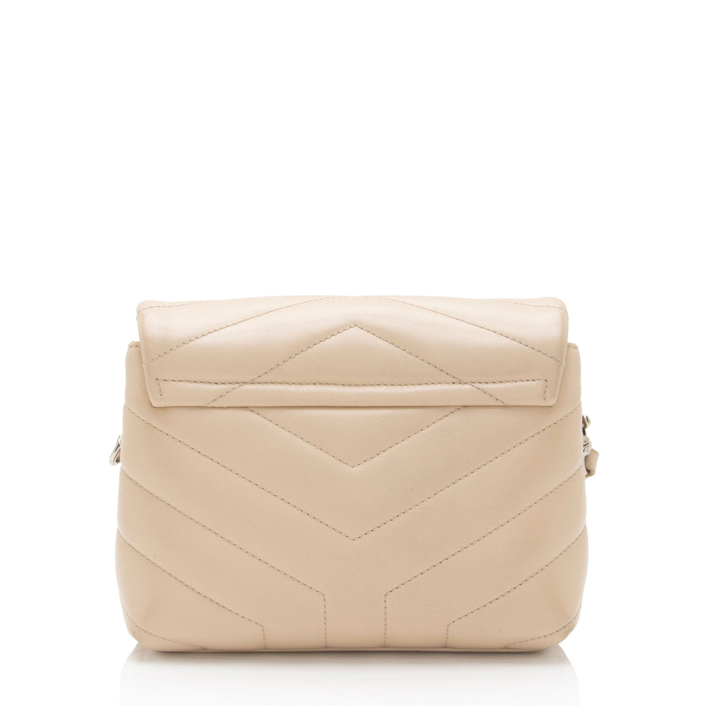 Saint Laurent Matelasse Calfskin Monogram LouLou Toy Crossbody Bag (SHF-arg7wt)