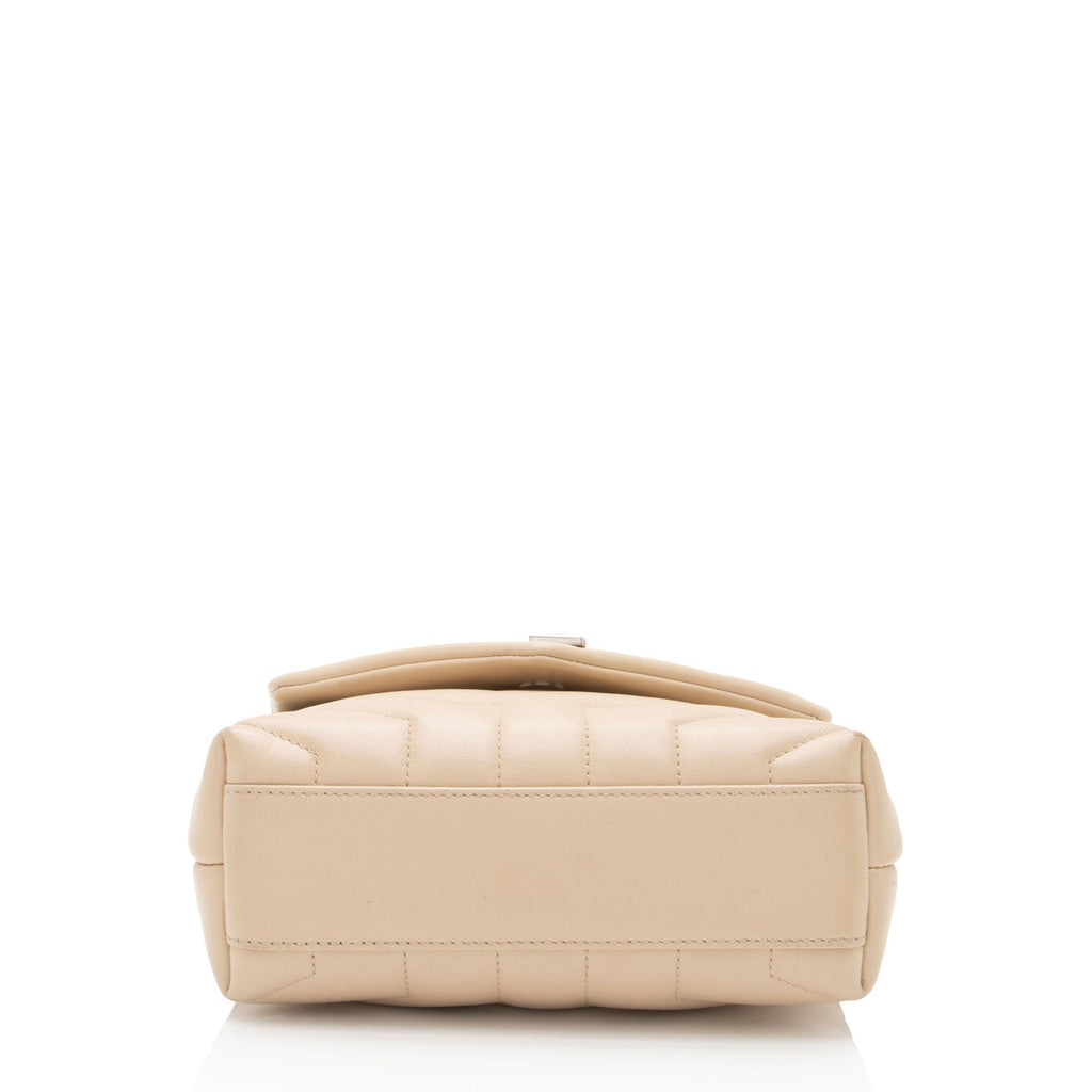 Saint Laurent Matelasse Calfskin Monogram LouLou Toy Crossbody Bag (SHF-arg7wt)