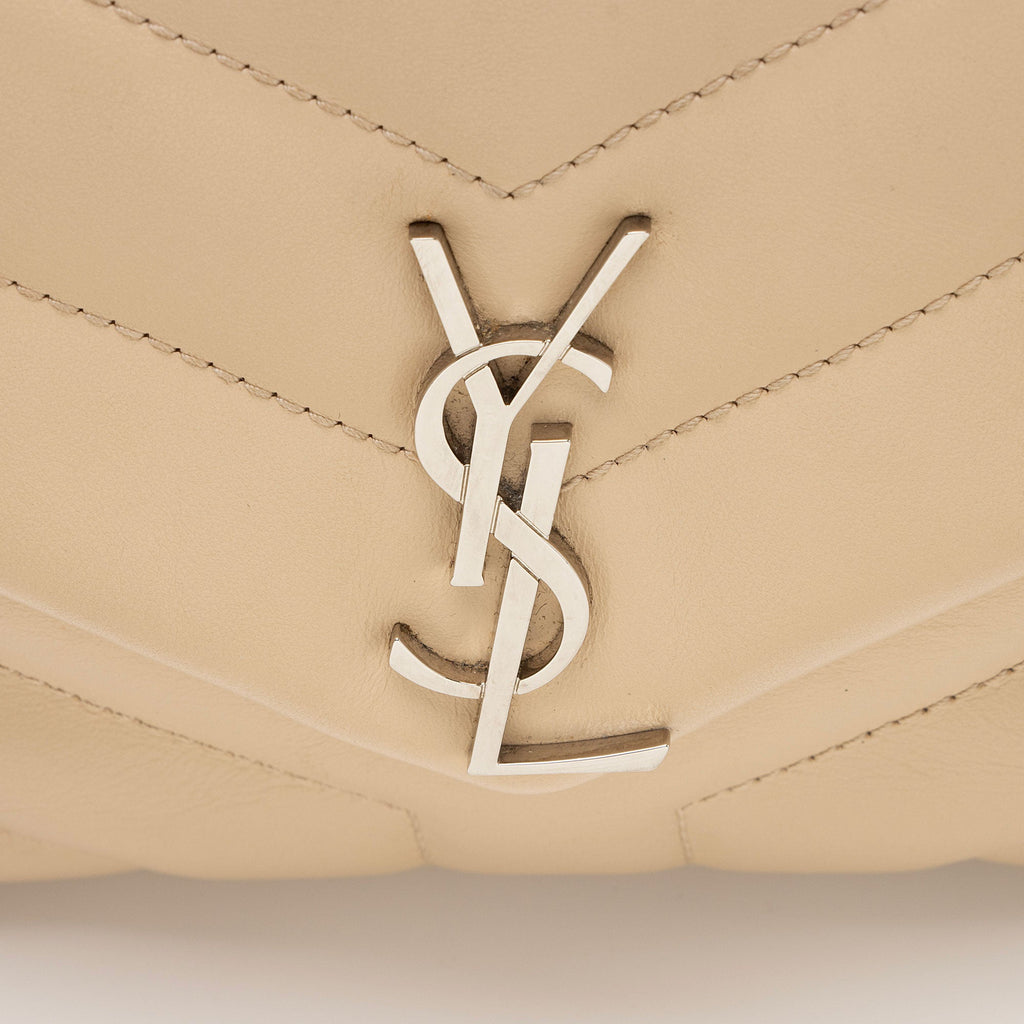 Saint Laurent Matelasse Calfskin Monogram LouLou Toy Crossbody Bag (SHF-arg7wt)