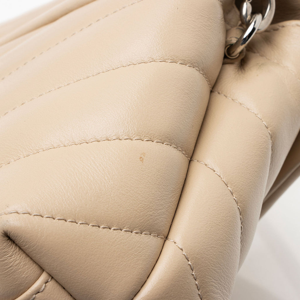 Saint Laurent Matelasse Calfskin Monogram LouLou Toy Crossbody Bag (SHF-arg7wt)