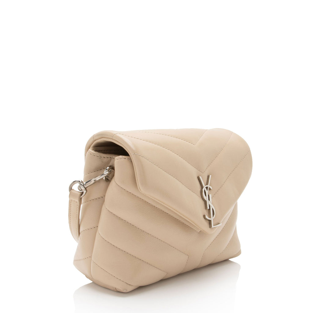 Saint Laurent Matelasse Calfskin Monogram LouLou Toy Crossbody Bag (SHF-arg7wt)