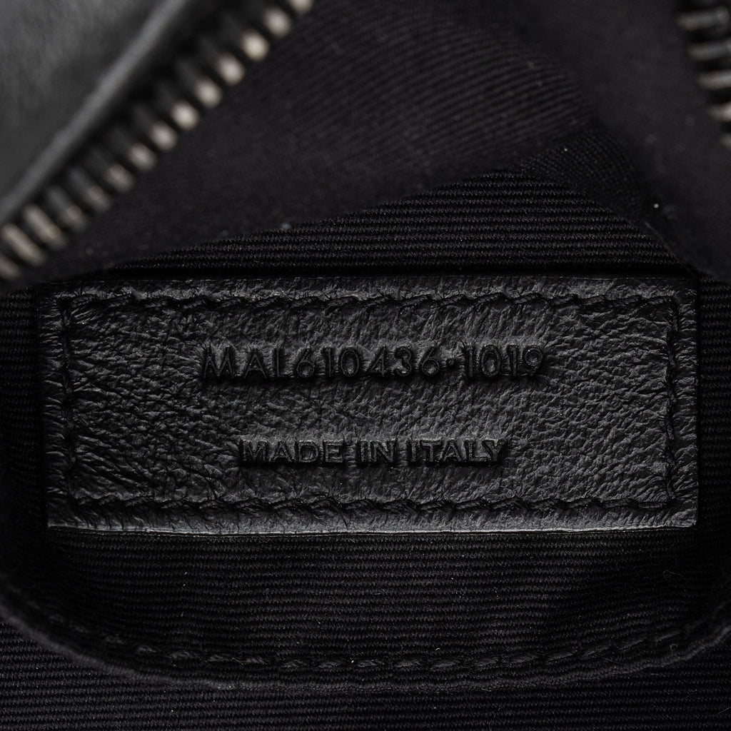 Saint Laurent Matelasse Calfskin Monogram Vinyle Round Camera Bag (SHF-TICycU)
