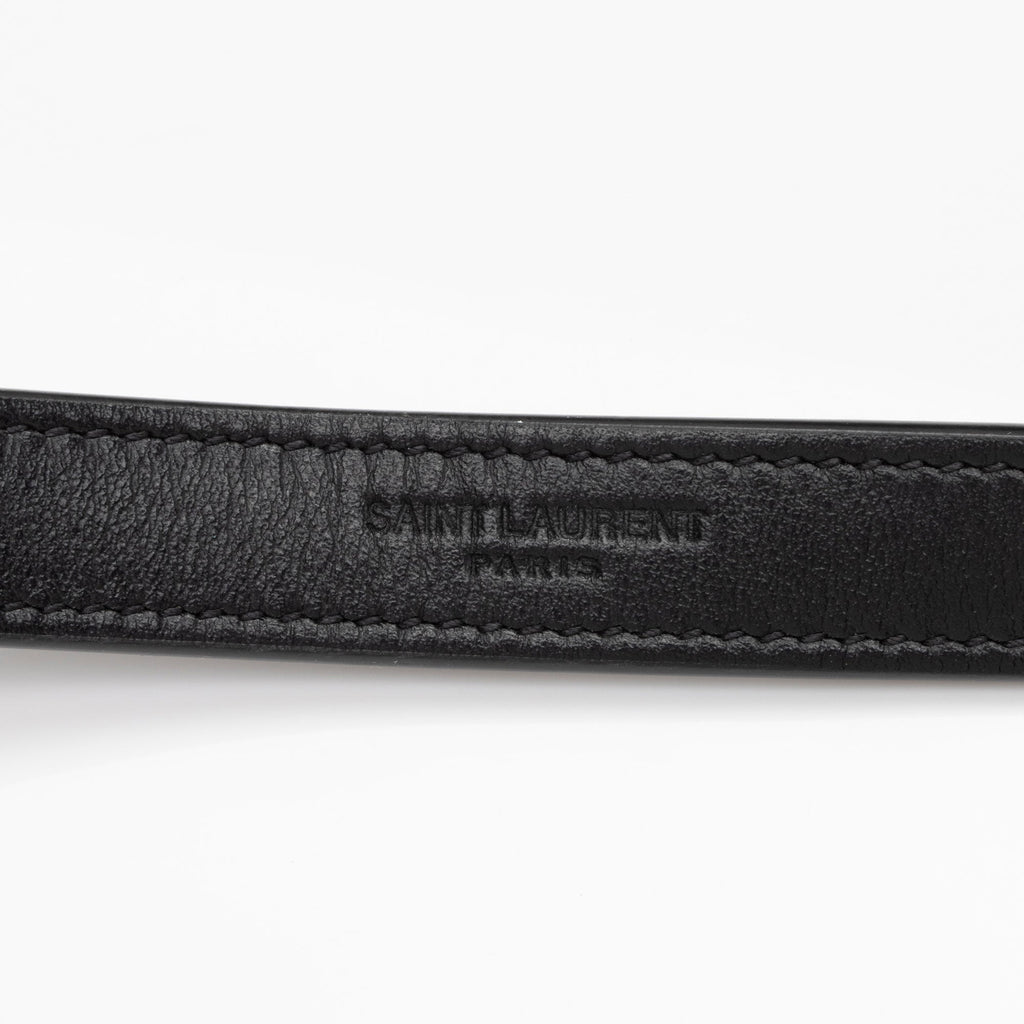 Saint Laurent Matelasse Calfskin Monogram Vinyle Round Camera Bag (SHF-TICycU)
