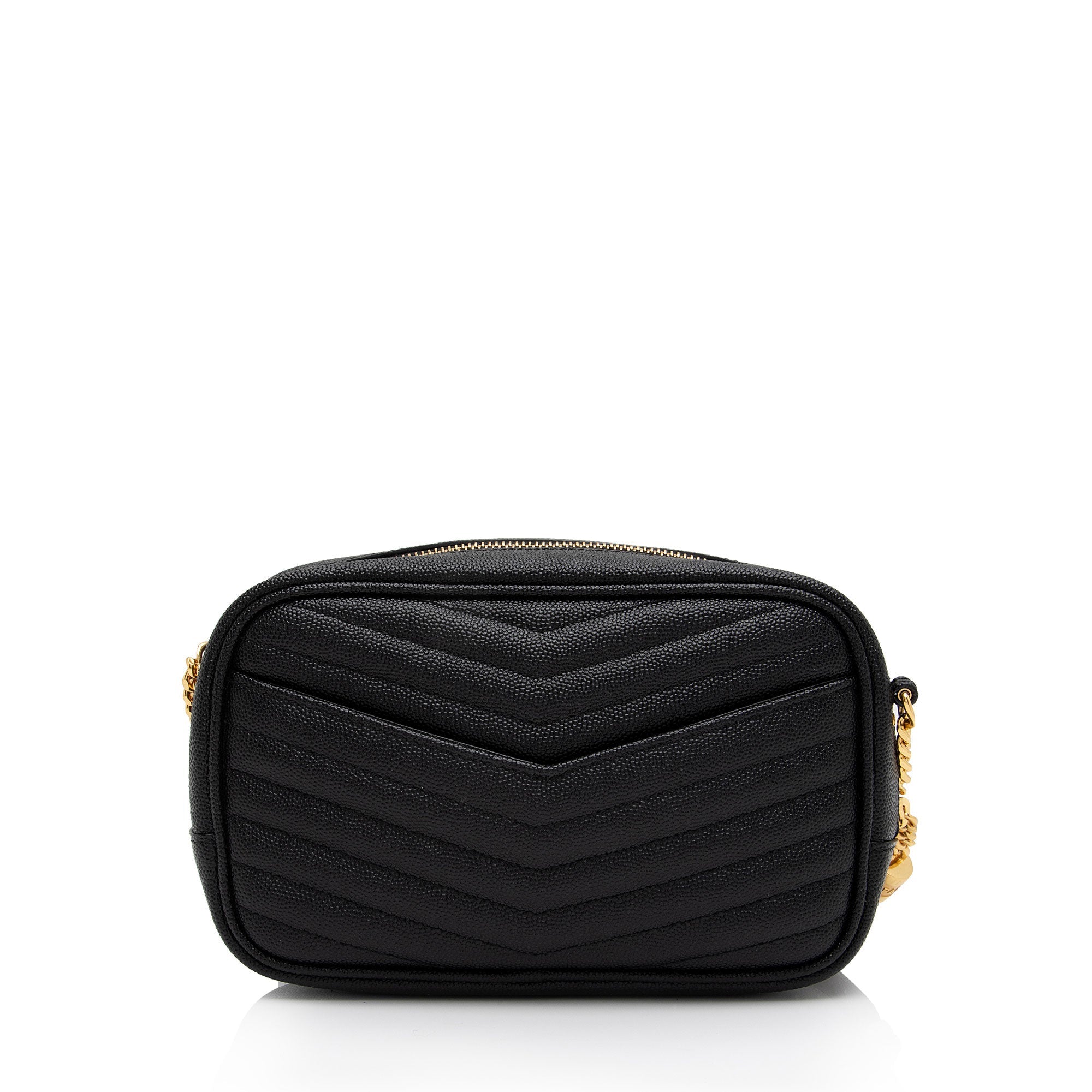 Saint Laurent Matelasse Grain de Poudre Monogram Lou Mini Camera Bag (SHF-TAc6LT)
