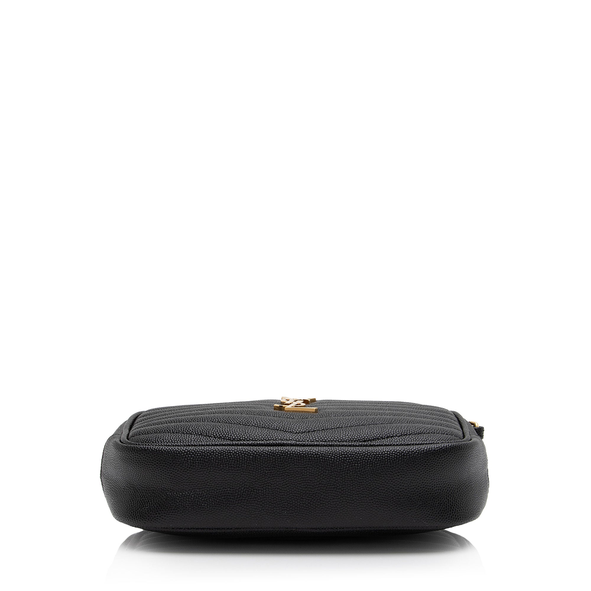 Saint Laurent Matelasse Grain de Poudre Monogram Lou Mini Camera Bag (SHF-TAc6LT)