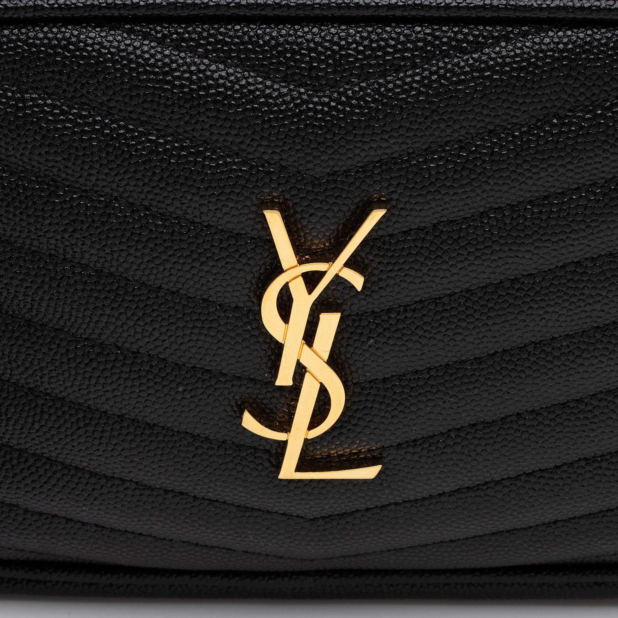 Saint Laurent Matelasse Grain de Poudre Monogram Lou Mini Camera Bag (SHF-TAc6LT)