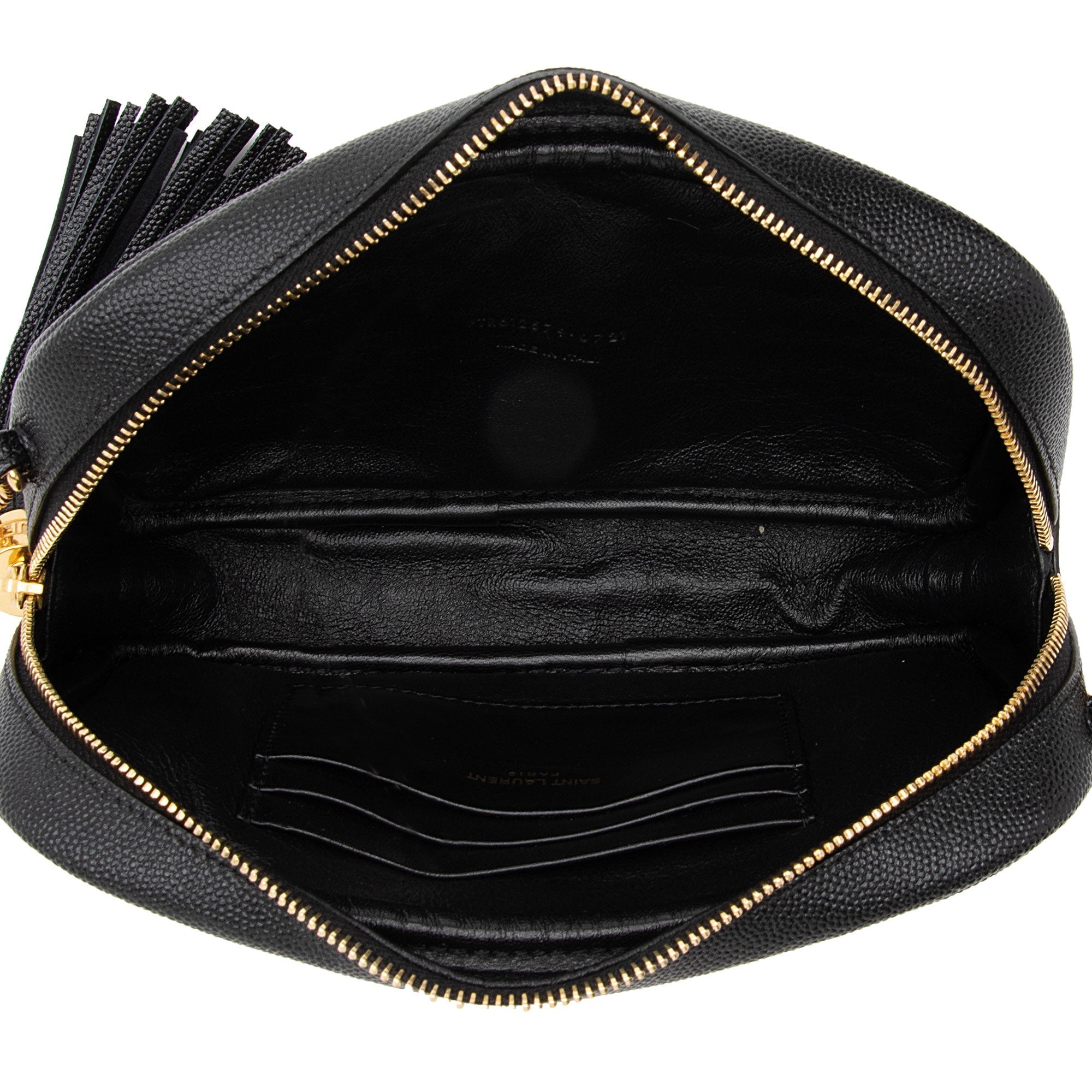 Saint Laurent Matelasse Grain de Poudre Monogram Lou Mini Camera Bag (SHF-TAc6LT)