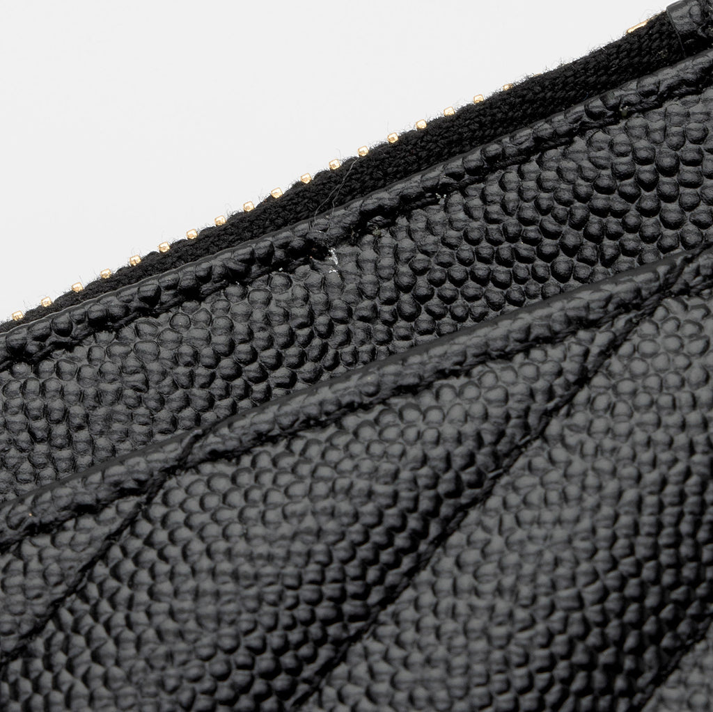 Saint Laurent Matelasse Grain de Poudre Monogram Bill Pouch (SHF-ikSGxC)