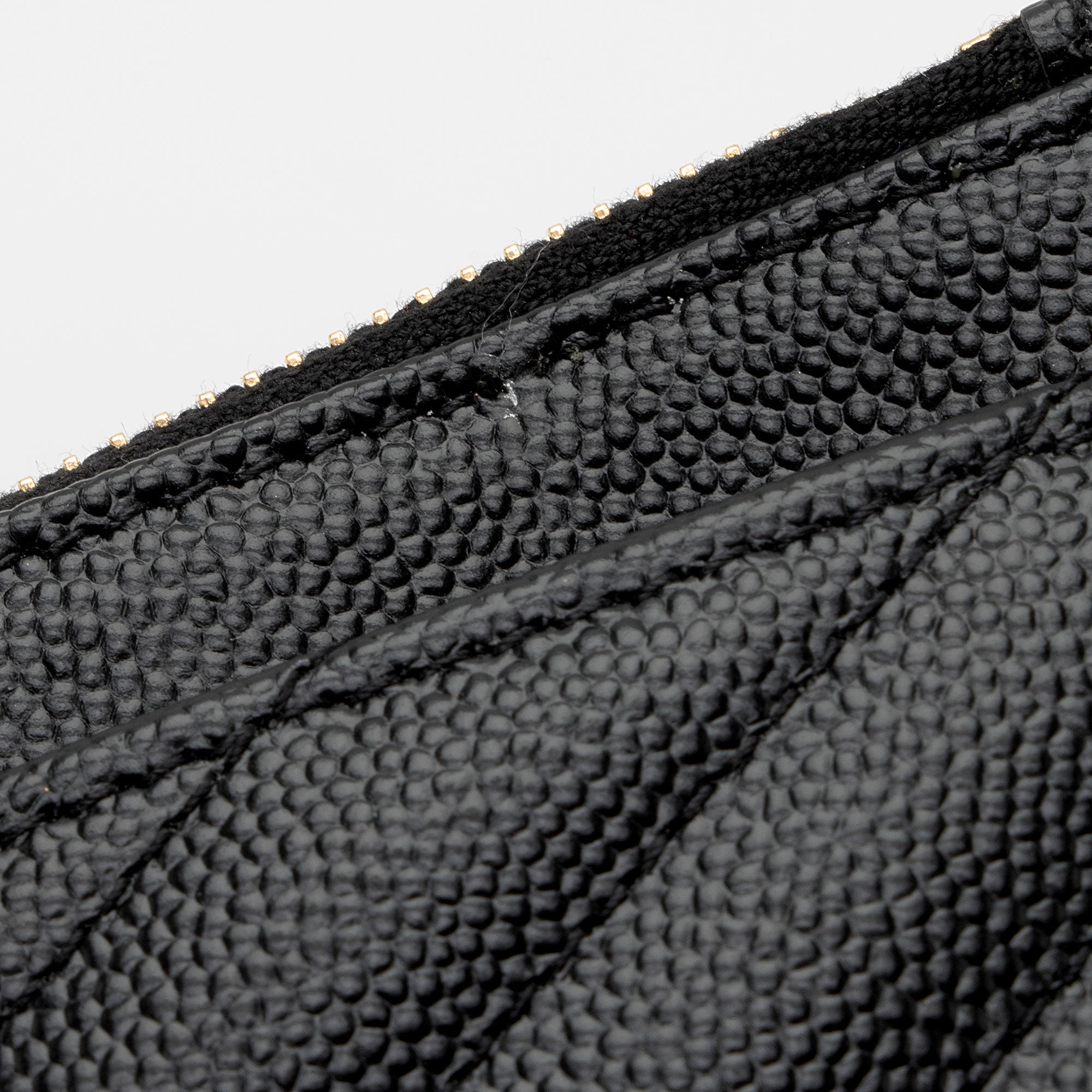Saint Laurent Matelasse Grain de Poudre Monogram Bill Pouch (SHF-ikSGxC)
