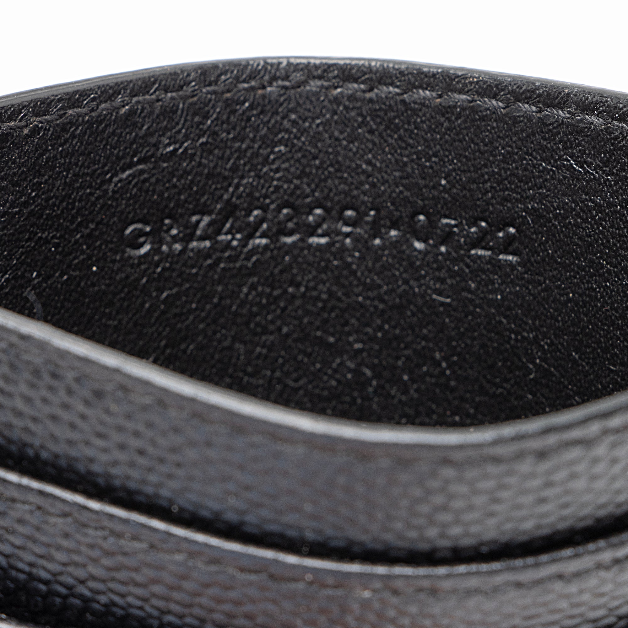 Saint Laurent Matelasse Grain de Poudre Monogram Card Case (SHF-C66DmI)