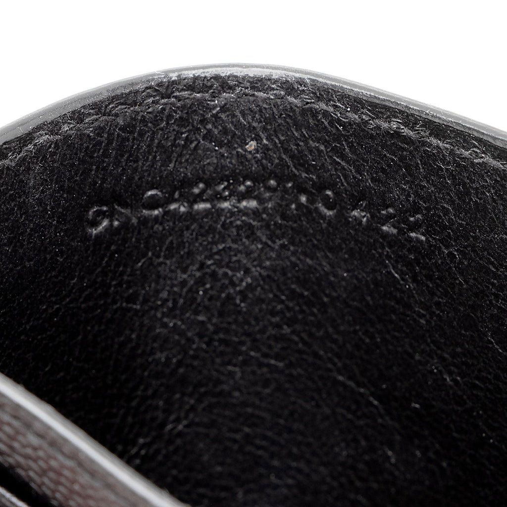 Saint Laurent Matelasse Grain de Poudre Monogram Card Case (SHF-6ioPjj)