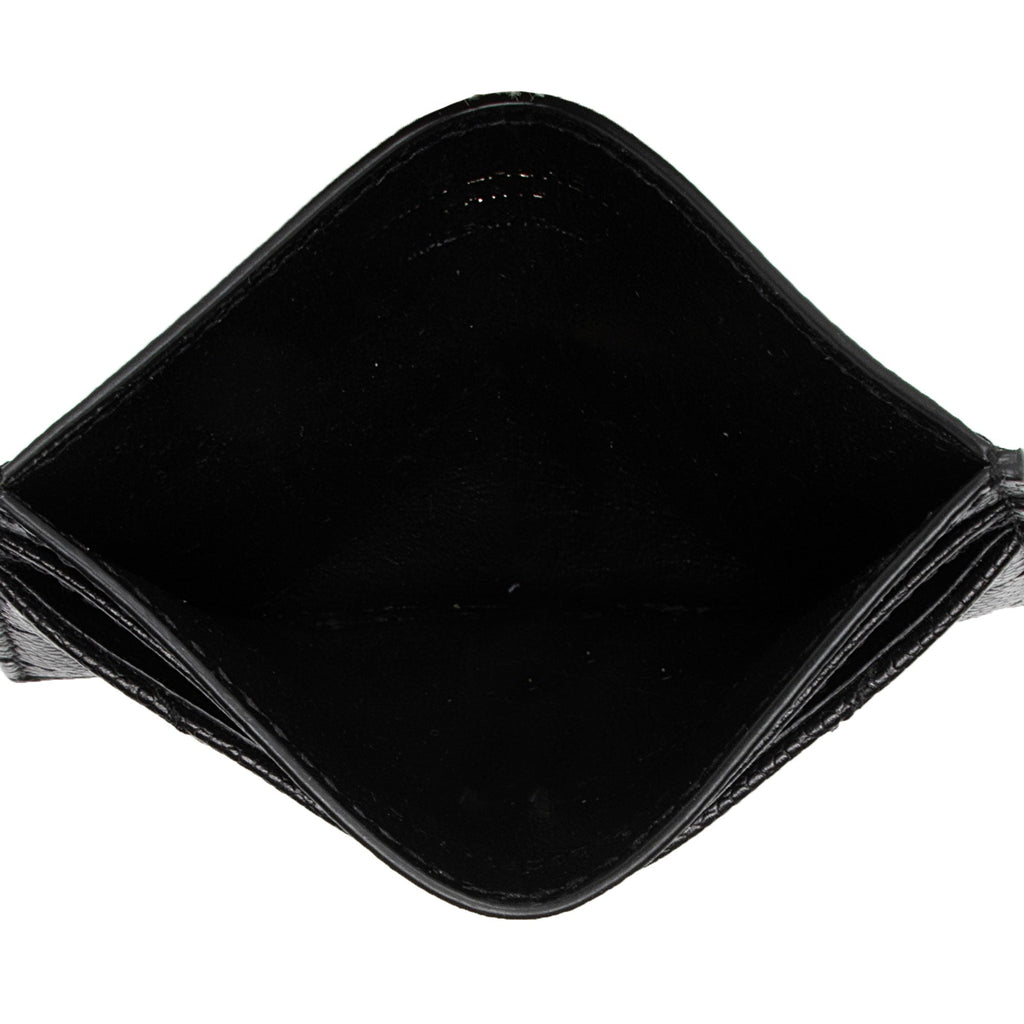 Saint Laurent Matelasse Grain de Poudre Monogram Card Case (SHF-f11Wsk)