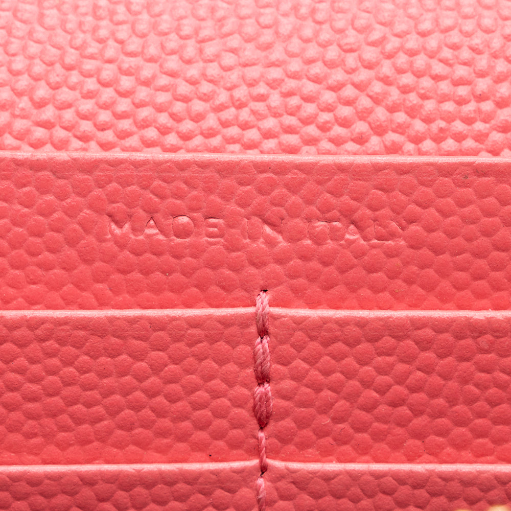Saint Laurent Matelasse Grain de Poudre Monogram Chain Wallet (SHF-19387)