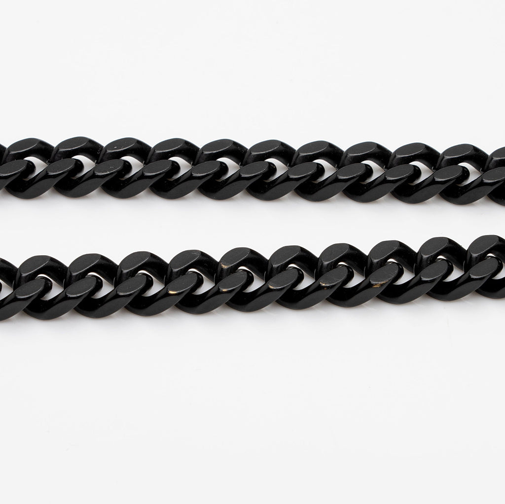 Saint Laurent Matelasse Grain de Poudre Monogram Chain Wallet (SHF-FNayQN)