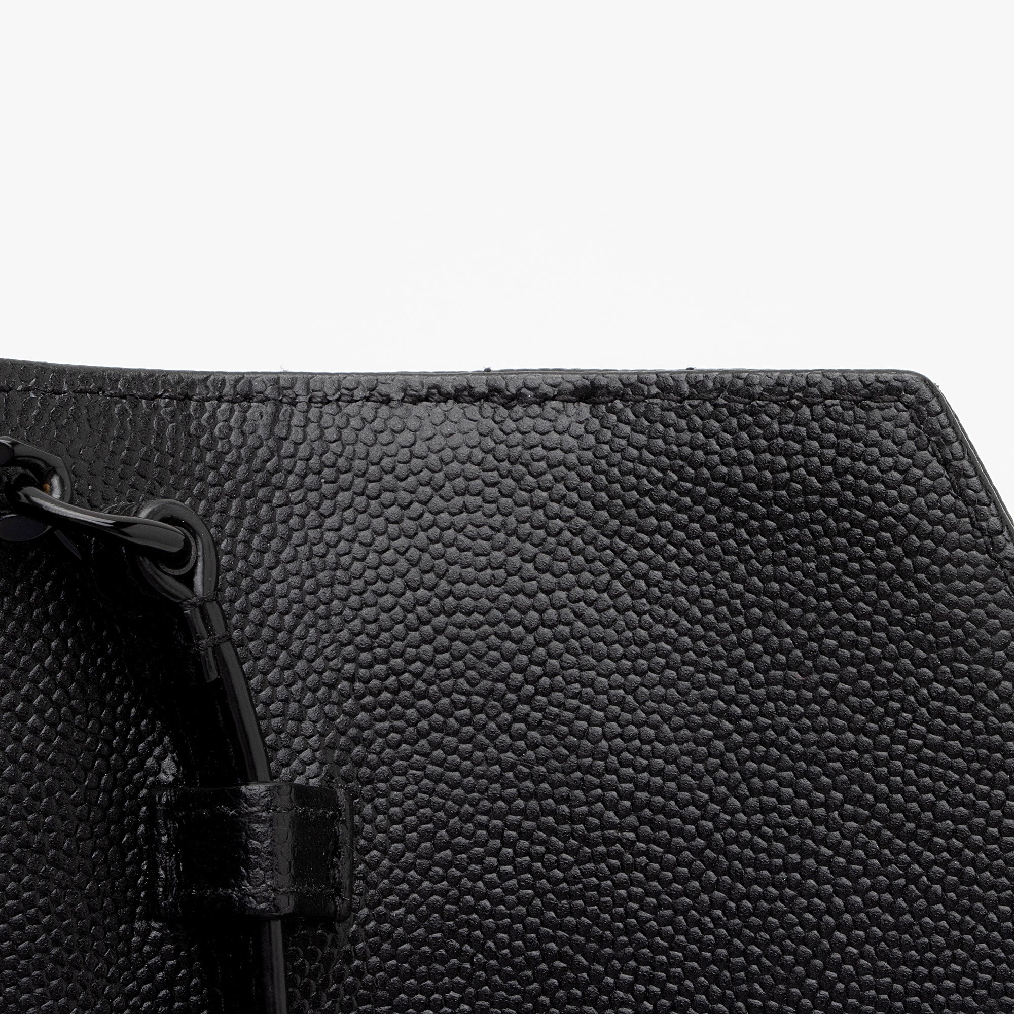 Saint Laurent Matelasse Grain de Poudre Monogram Chain Wallet (SHF-FNayQN)