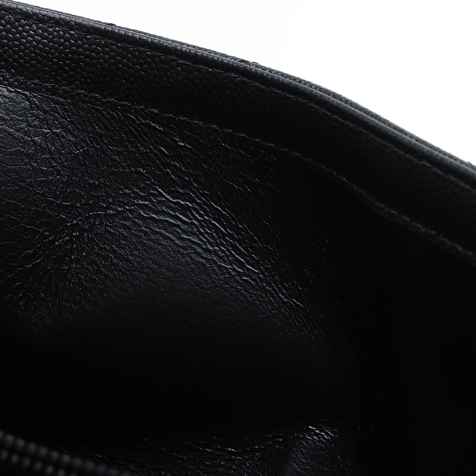 Saint Laurent Matelasse Grain de Poudre Monogram Chain Wallet (SHF-RiSHS0)