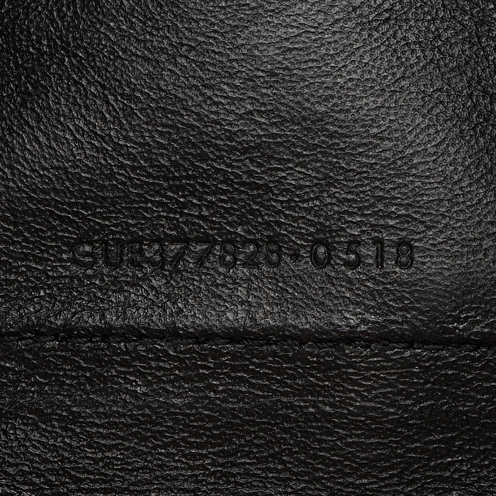 Saint Laurent Matelasse Grain de Poudre Monogram Chain Wallet (SHF-7n2Rsg)