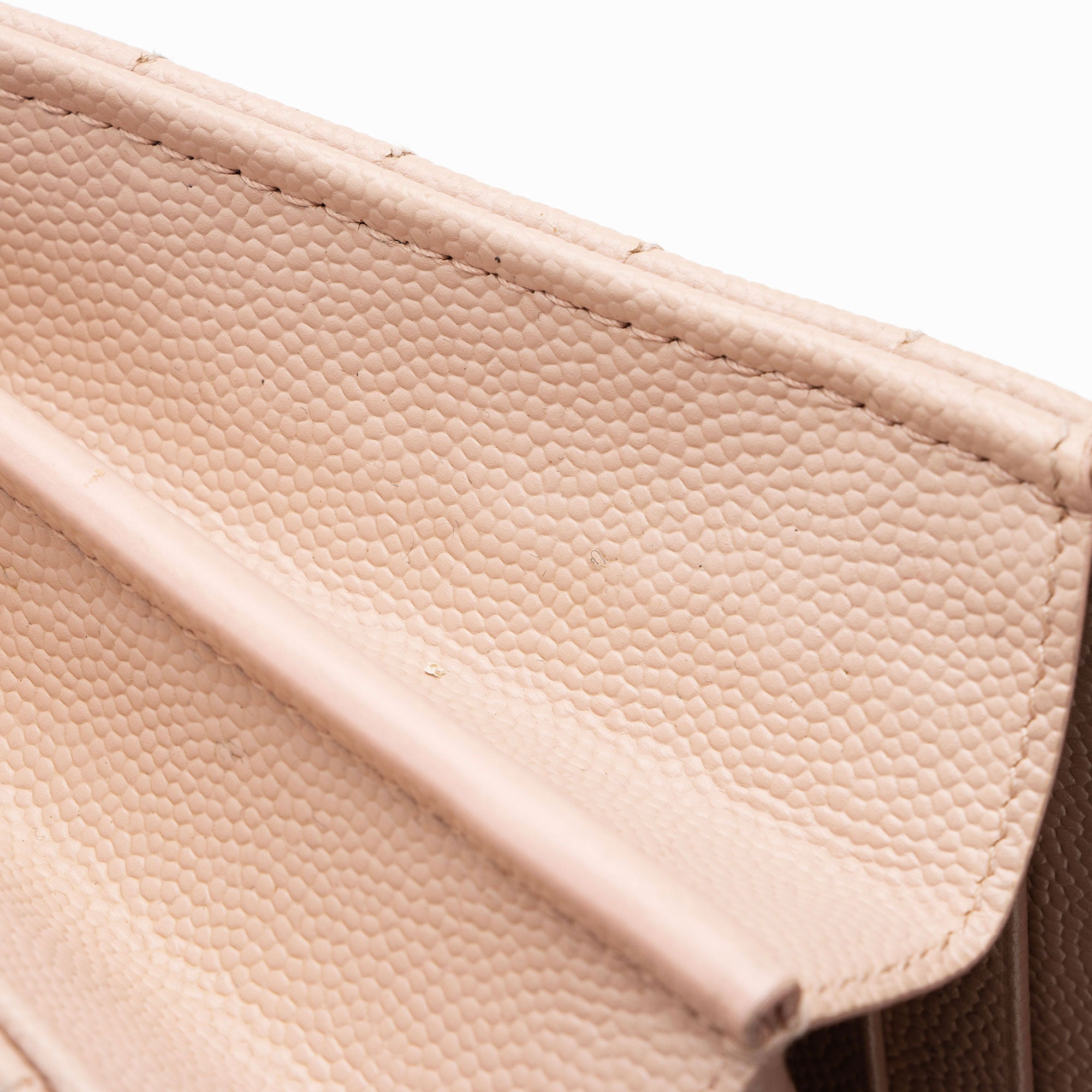 Saint Laurent Matelasse Grain de Poudre Monogram Chain Wallet (SHF-7n2Rsg)
