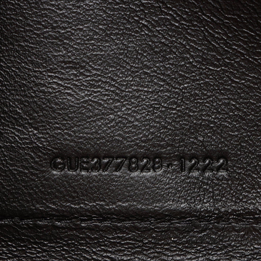 Saint Laurent Matelasse Grain de Poudre Monogram Chain Wallet (SHF-dl9giW)