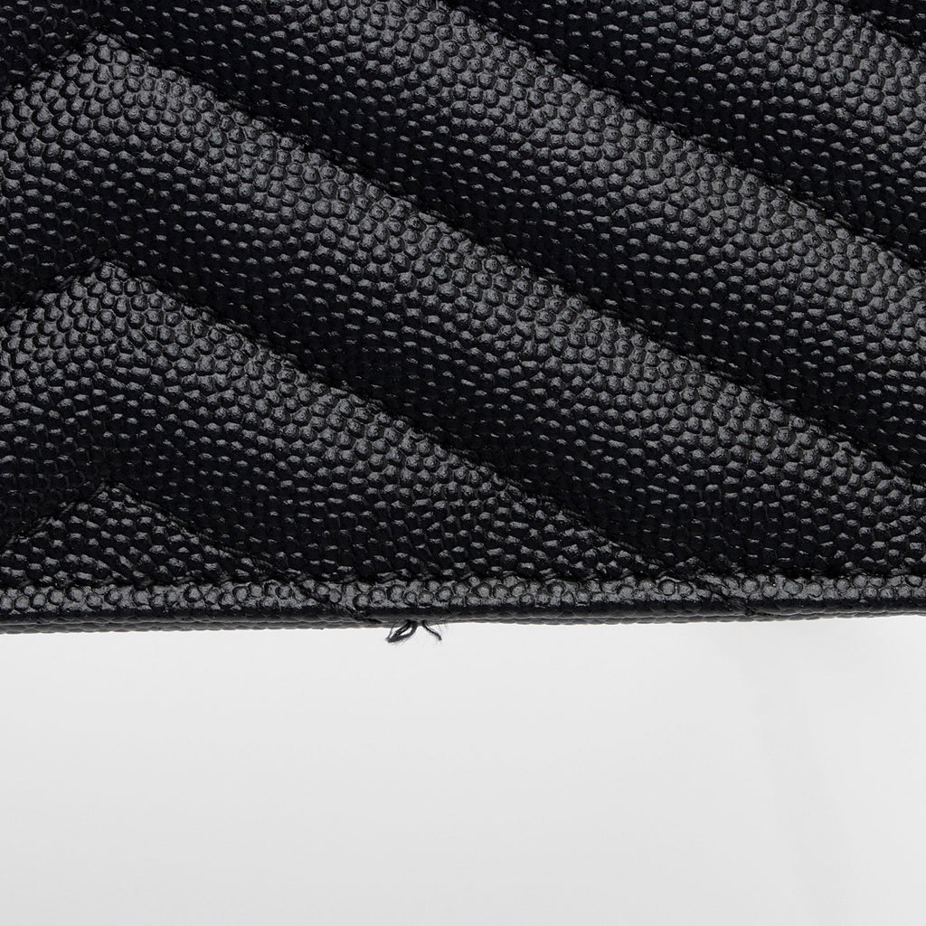Saint Laurent Matelasse Grain de Poudre Monogram Envelope Chain Wallet (SHF-qb9r0n)