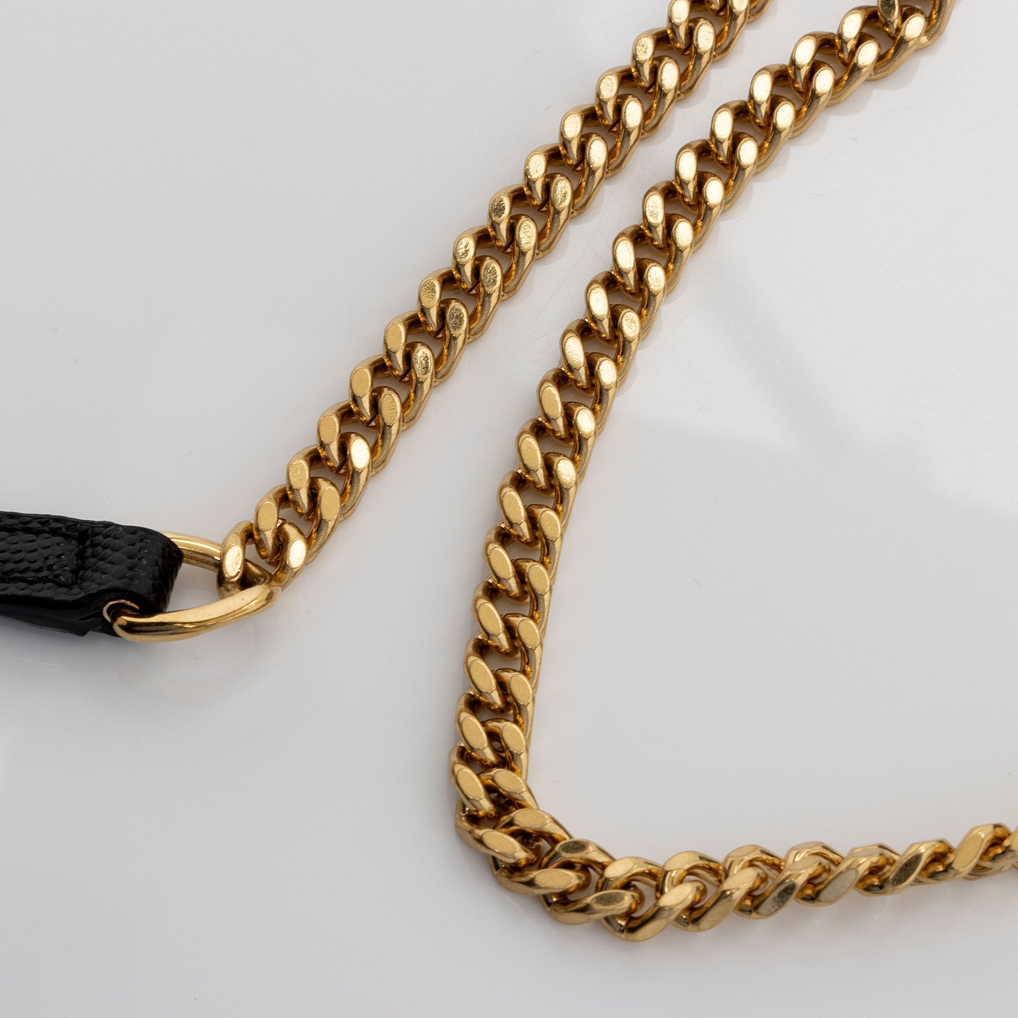 Saint Laurent Matelasse Grain de Poudre Monogram Envelope Chain Wallet (SHF-bXElvR)