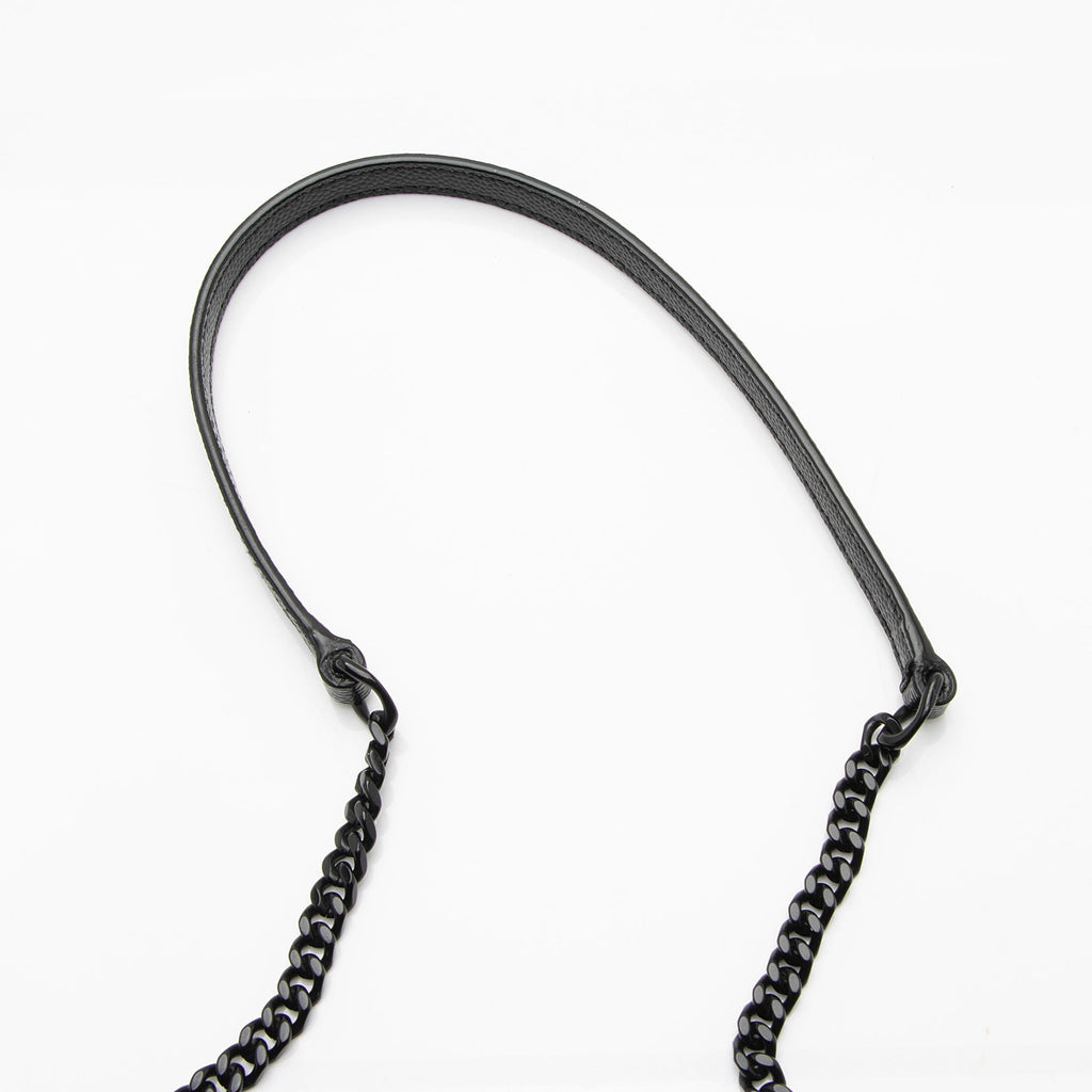 Saint Laurent Matelasse Grain de Poudre Monogram Envelope Chain Wallet (SHF-HfJfIb)