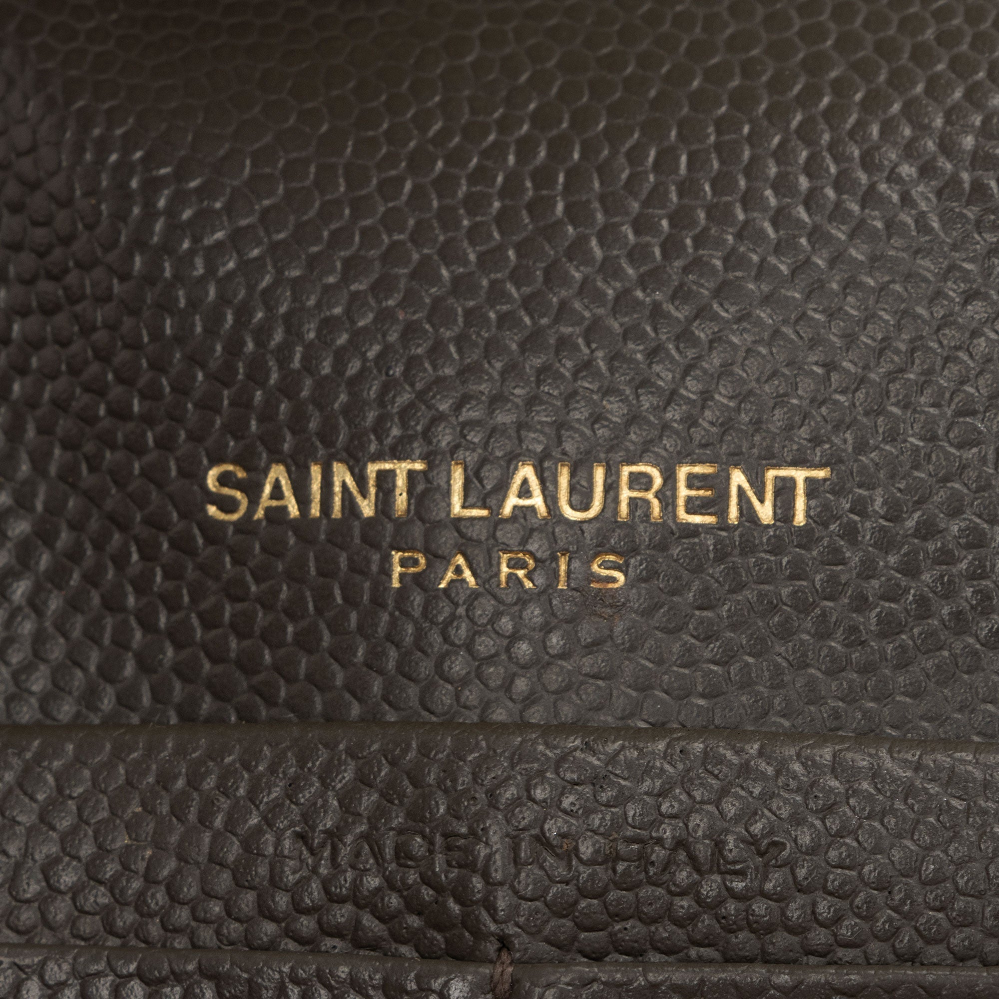 Saint Laurent Matelasse Grain de Poudre Monogram Envelope Chain Wallet (SHF-LtbB65)