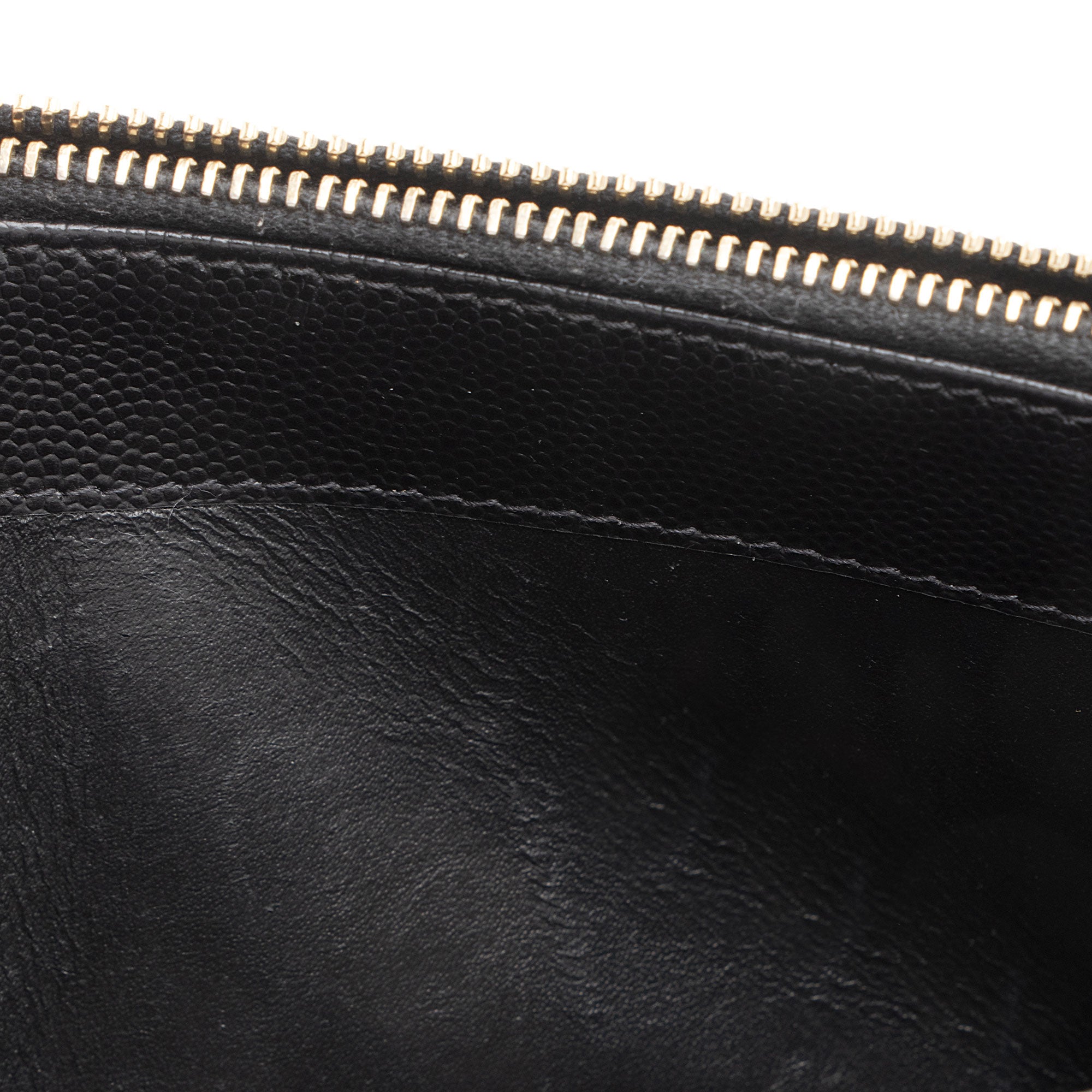 Saint Laurent Matelasse Grain de Poudre Monogram Envelope Chain Wallet (SHF-95fSun)