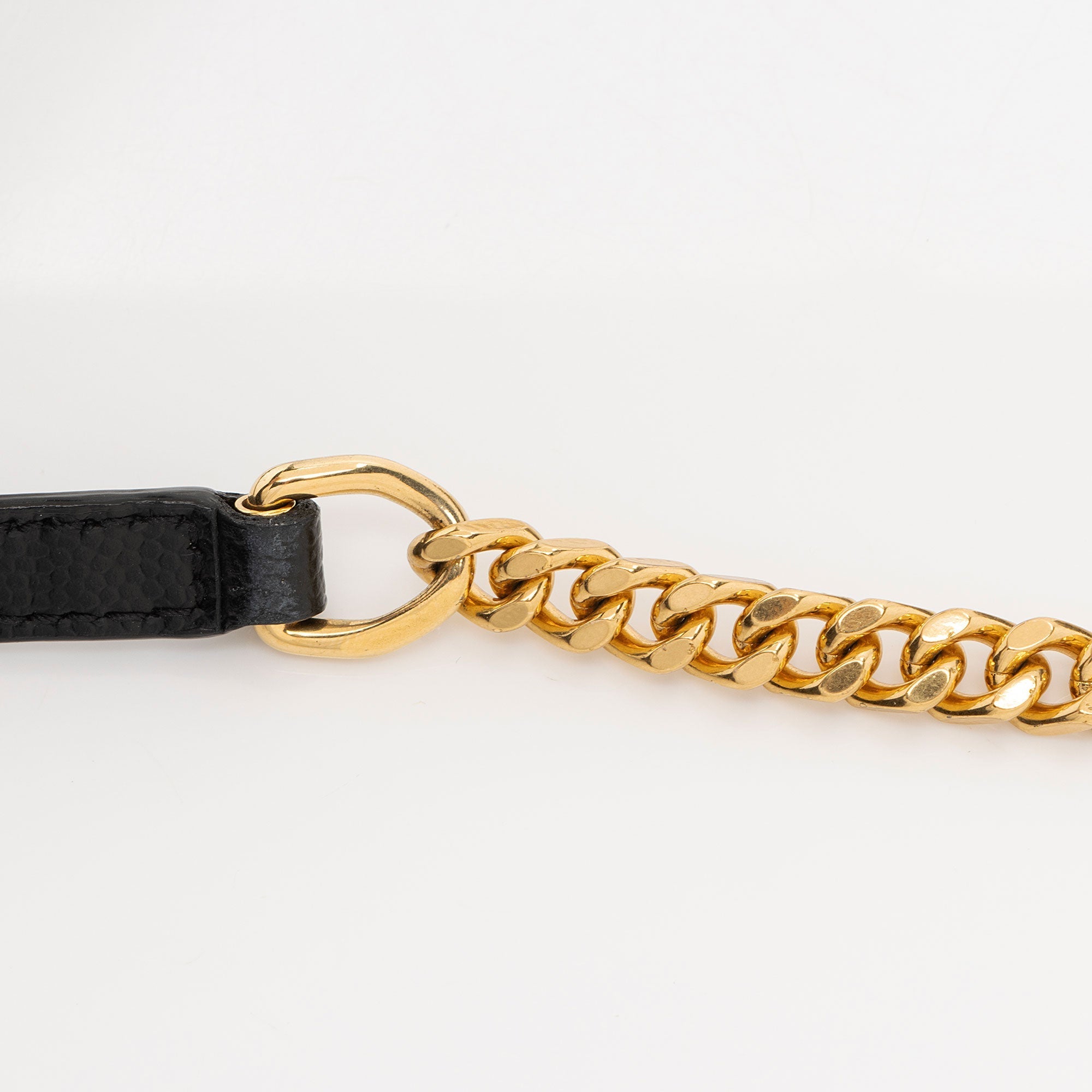 Saint Laurent Matelasse Grain de Poudre Monogram Envelope Chain Wallet (SHF-95fSun)