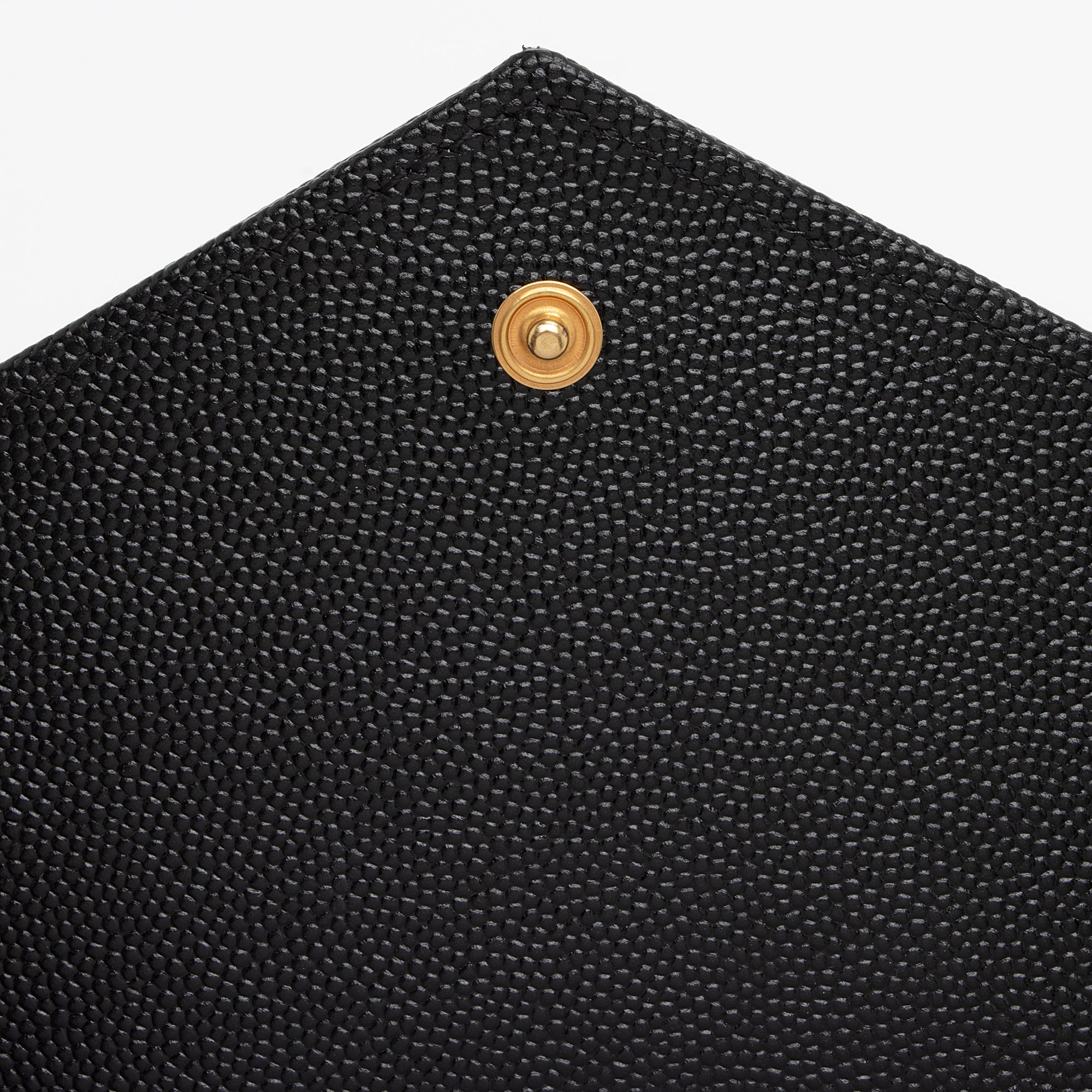 Saint Laurent Matelasse Grain de Poudre Monogram Envelope Pouch (SHF-nd3yFf)