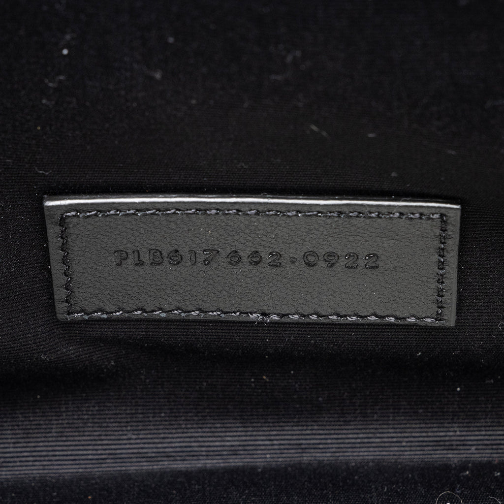 Saint Laurent Matelasse Grain de Poudre Monogram Envelope Pouch (SHF-nd3yFf)