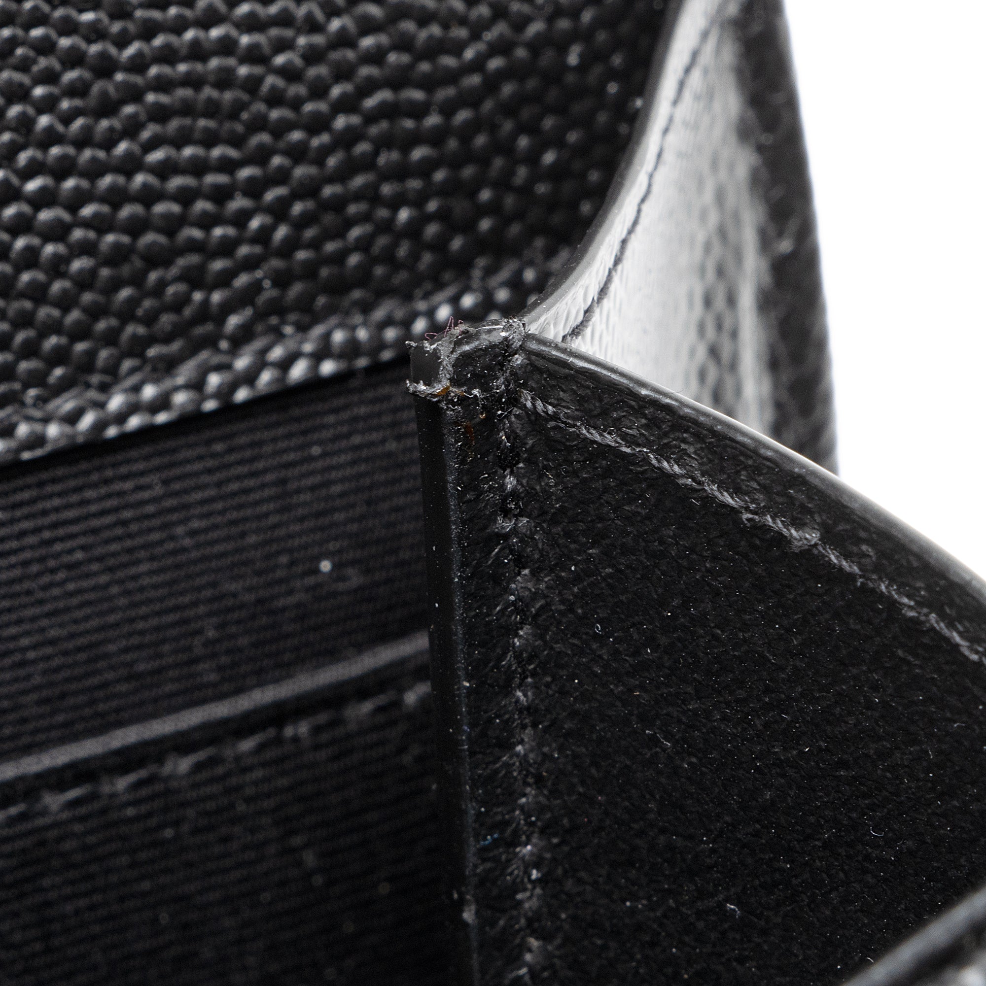 Saint Laurent Matelasse Grain de Poudre Monogram Envelope Pouch (SHF-nd3yFf)