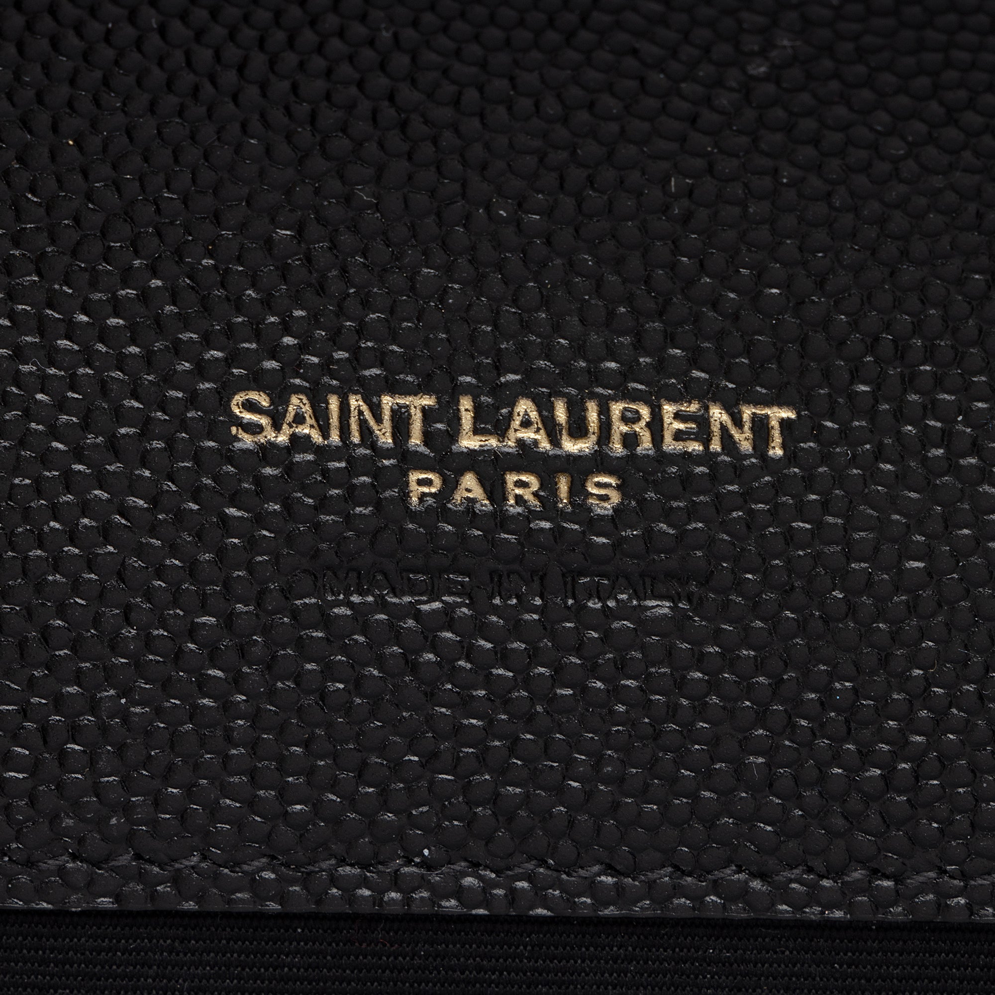Saint Laurent Matelasse Grain de Poudre Monogram Envelope Pouch (SHF-nd3yFf)
